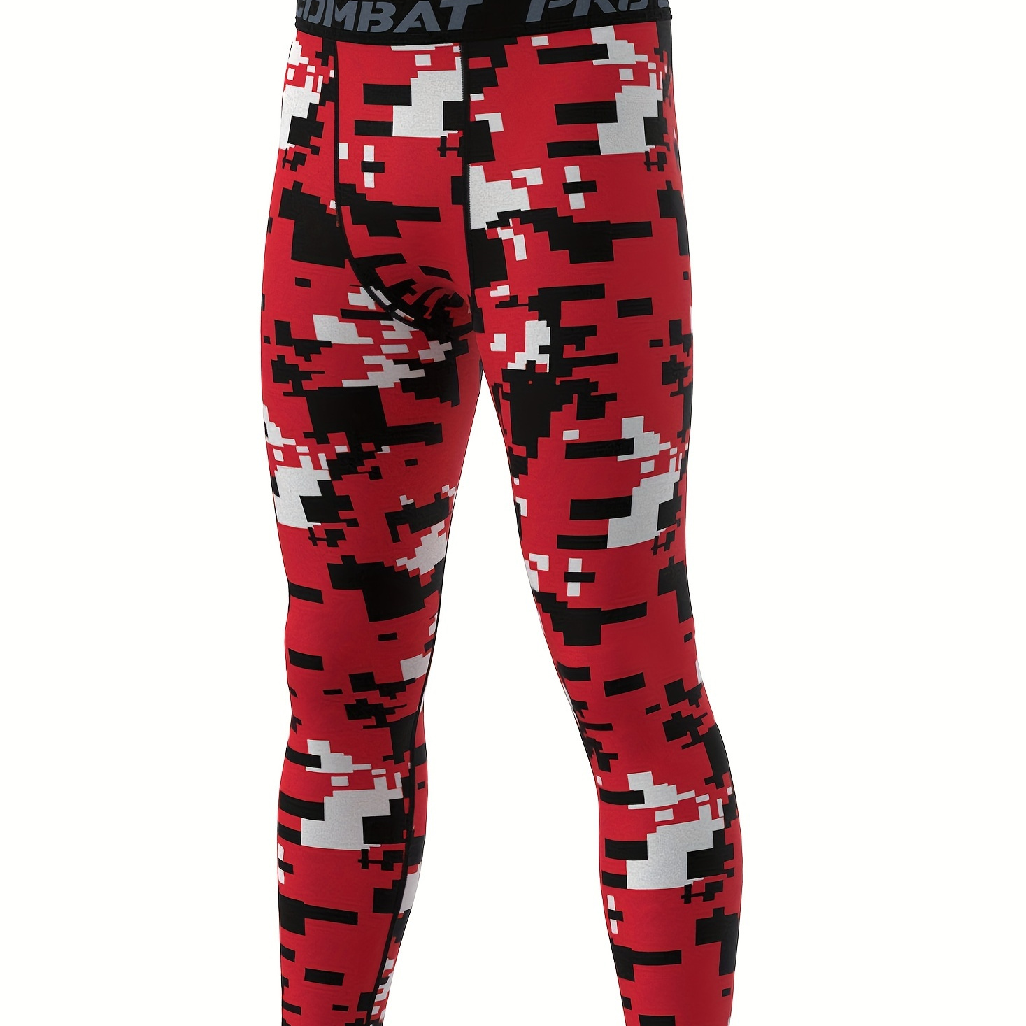 Camouflage Compression Pants for Men - Quick-Drying Moisture-Wicking Leggings for Fitness Training and Workouts