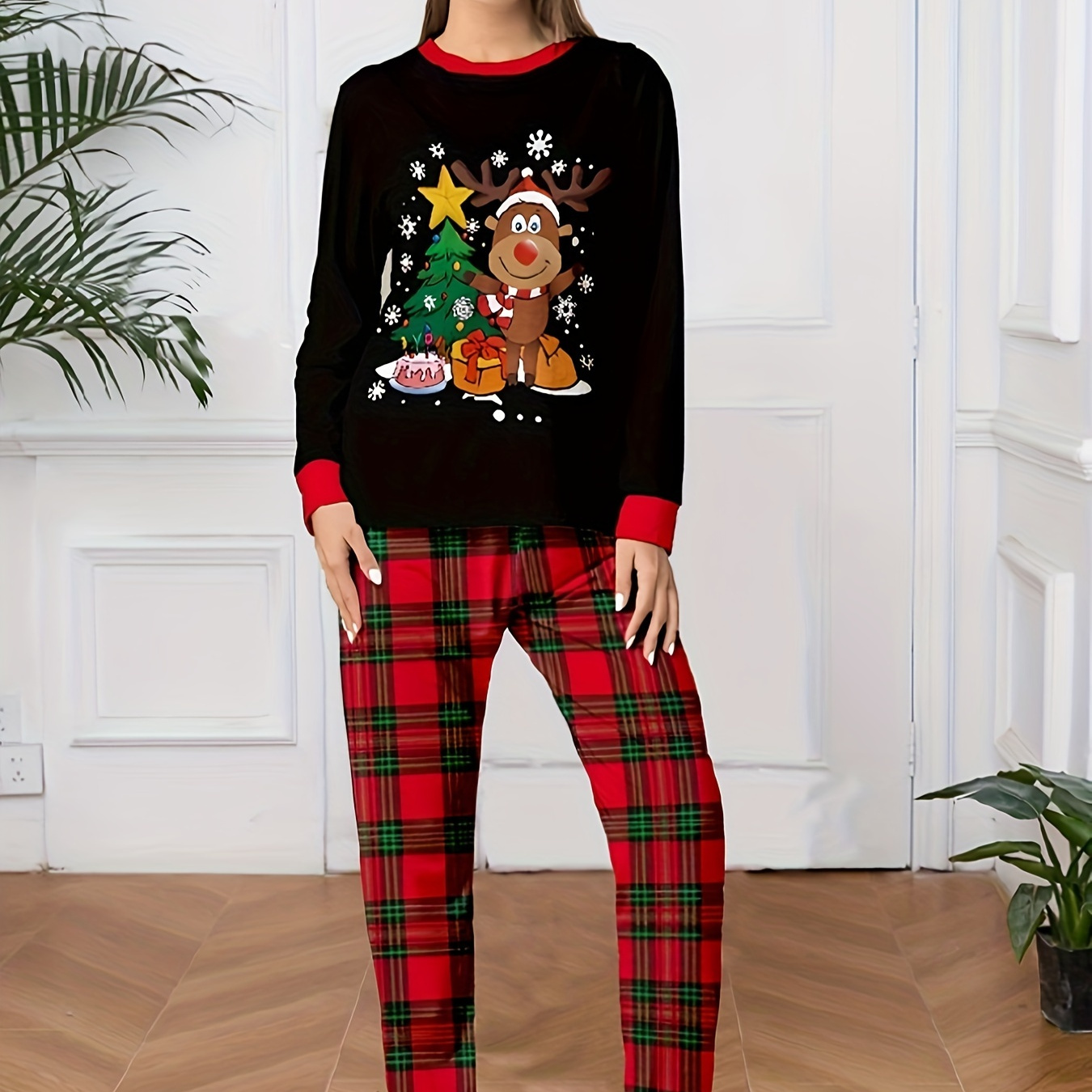 

's Christmas Set, Long , Trousers, , Knit, Fashionable , All , & Fit