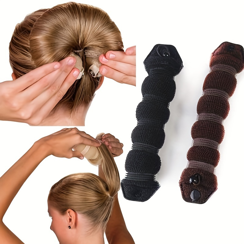 DIY Hair Styling Tool - Ponytail Holder, Bun Ring, and Foam Ring Shaper for Women - Create Stunning Hairstyles with Ease