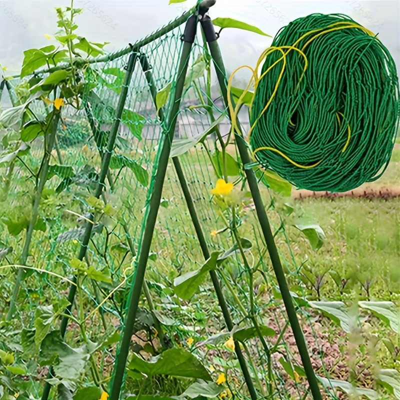 

1pc Garden Plant Trellis Netting Heavy Duty Climbing Net Support For Melon And Fruit Vine, Climbing Creeper Plants With Tying Ropes, 0.9x1.8m