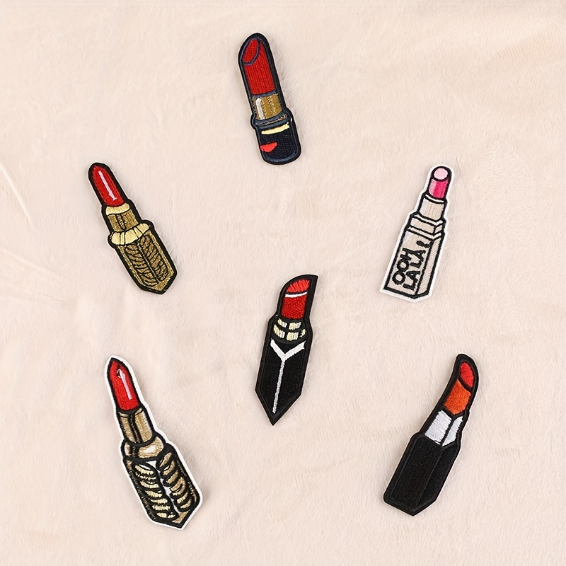 Sequin Lipstick Embroidered Badge Logo Patch For Men's Clothing Repair And  Diy Costume Decoration - Temu