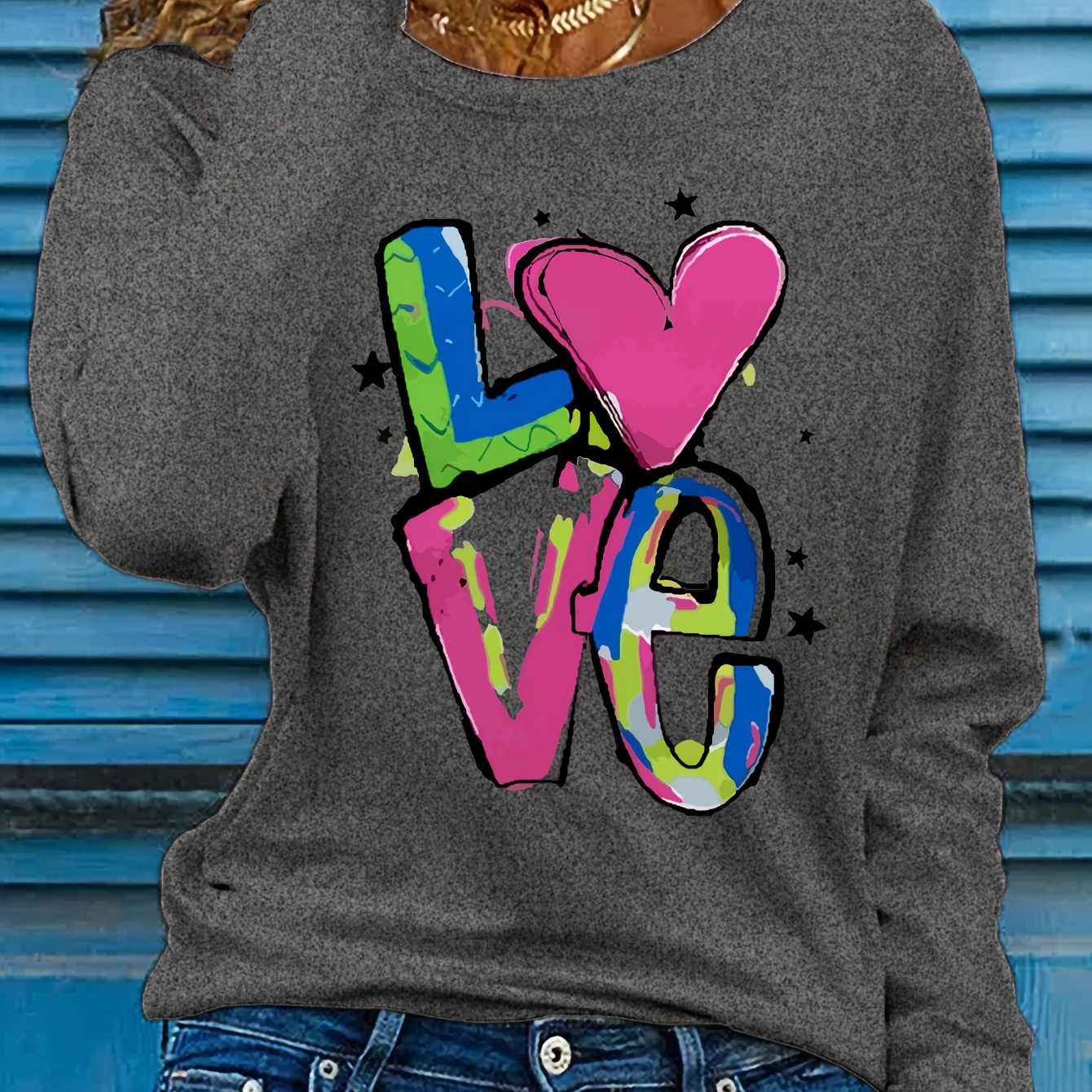 

Women's Long Sleeve T- - , Polyester , , For & Fall