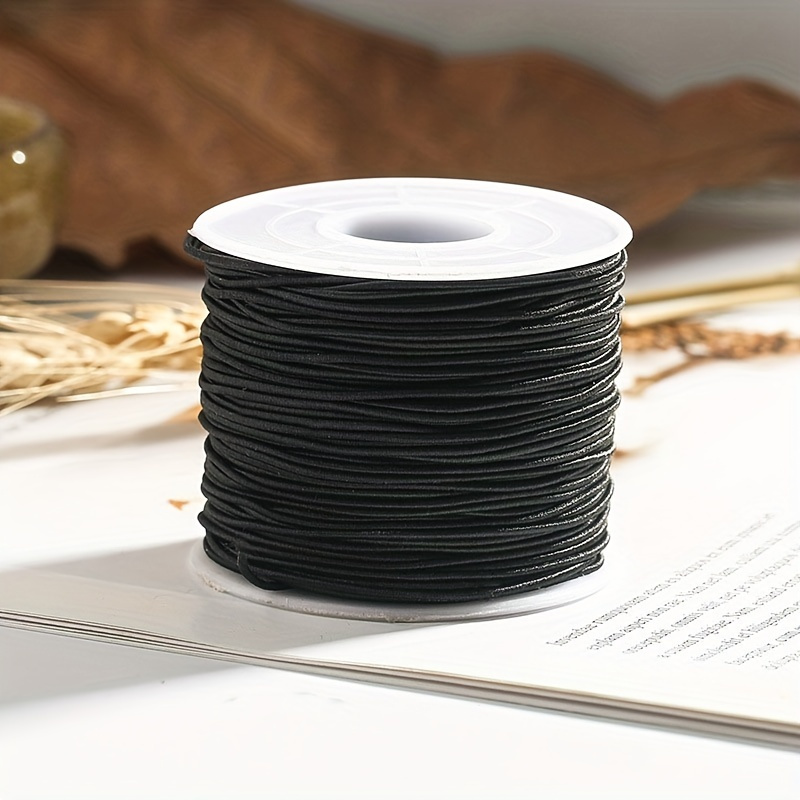 Elastic Cord For Jewelry Making Black And Clear Elastic - Temu