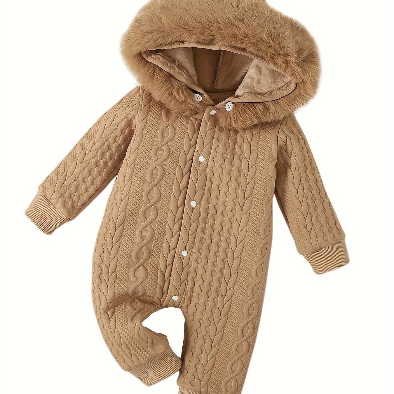 

Minkidfashion Baby Clothing Sets Girls Hooded Long Sleeve Brown Romper