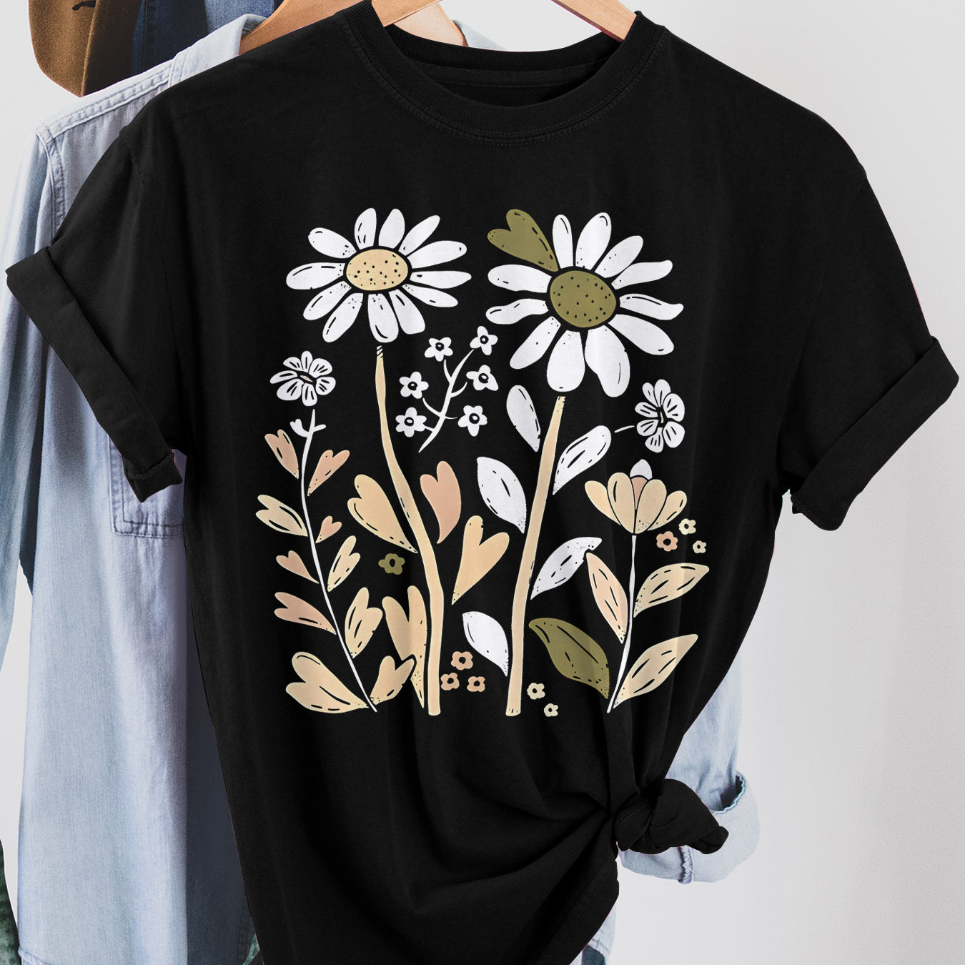 

Floral Print T-shirt, Short Sleeve Crew Neck Casual Top For Summer & Spring, Women's Clothing