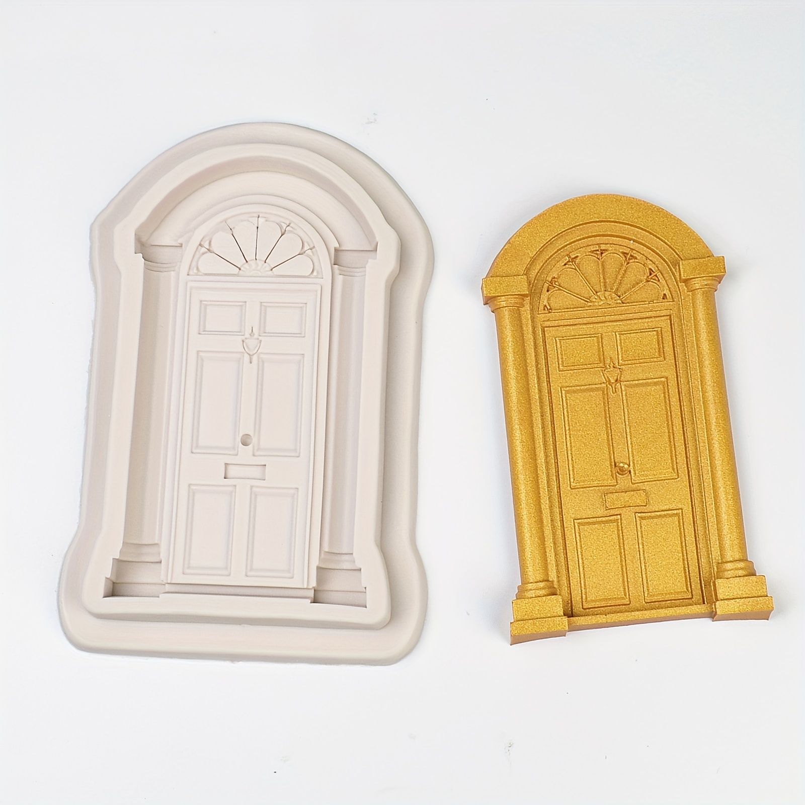 

3d Christmas Door Lace Silicone Molds For Decoration Tools