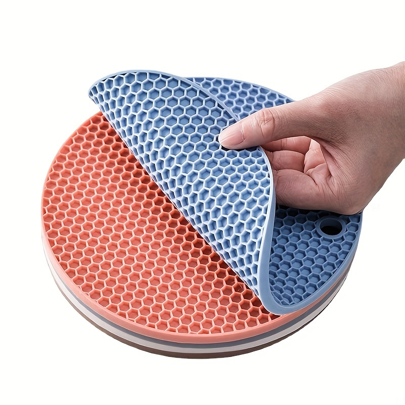 

1pc Non-slip Honeycomb Trivet Mat For Dining Table - Heat Insulation, Pot Holder, Bowl Mat, Tabletop Protection - Home Kitchen Dining Table Decor