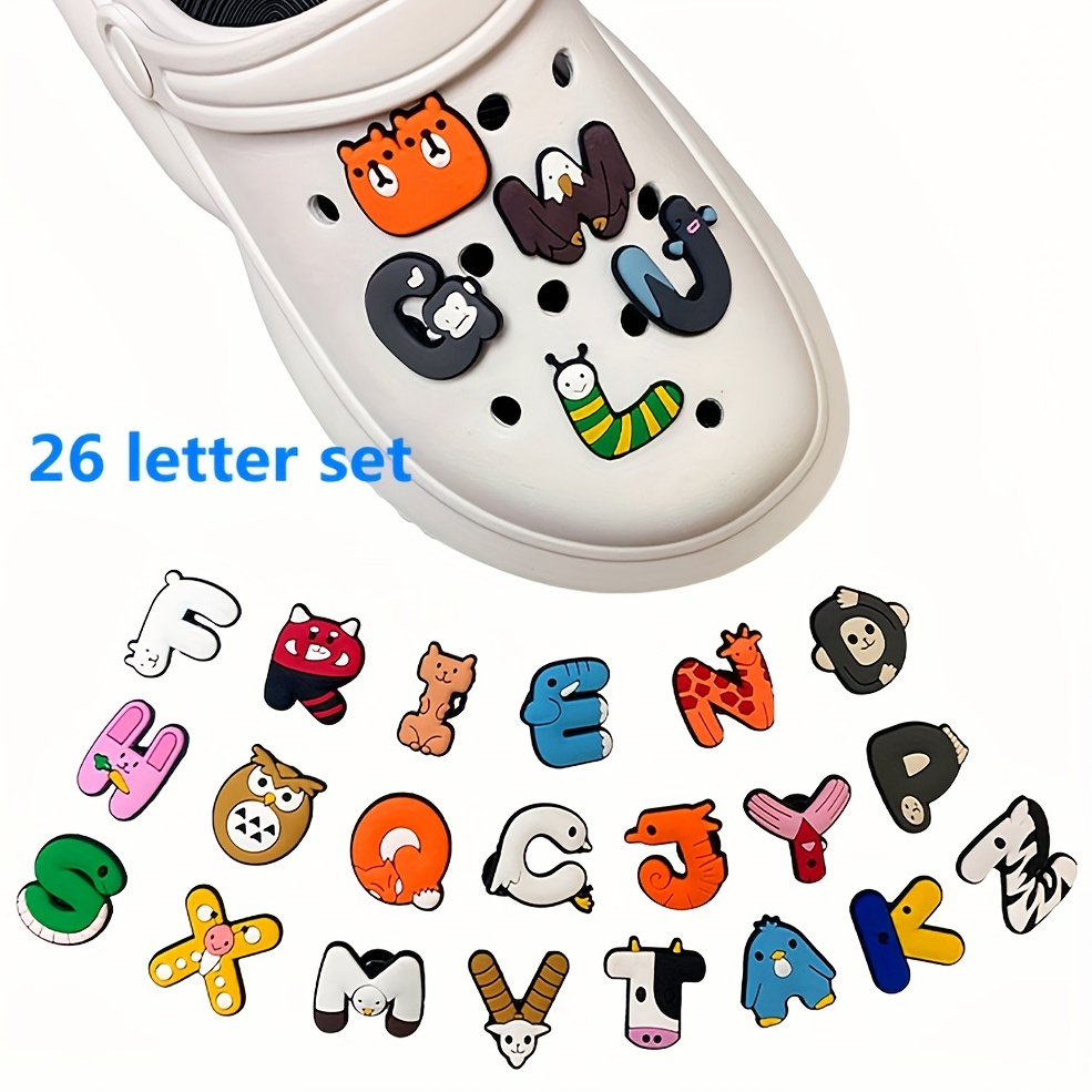 Letter Shoe Charms for 26pcs Shoe Decoration Premium Quality Popular Charms Accessories Great Gift for Boys Girls Teens Men Women,Temu