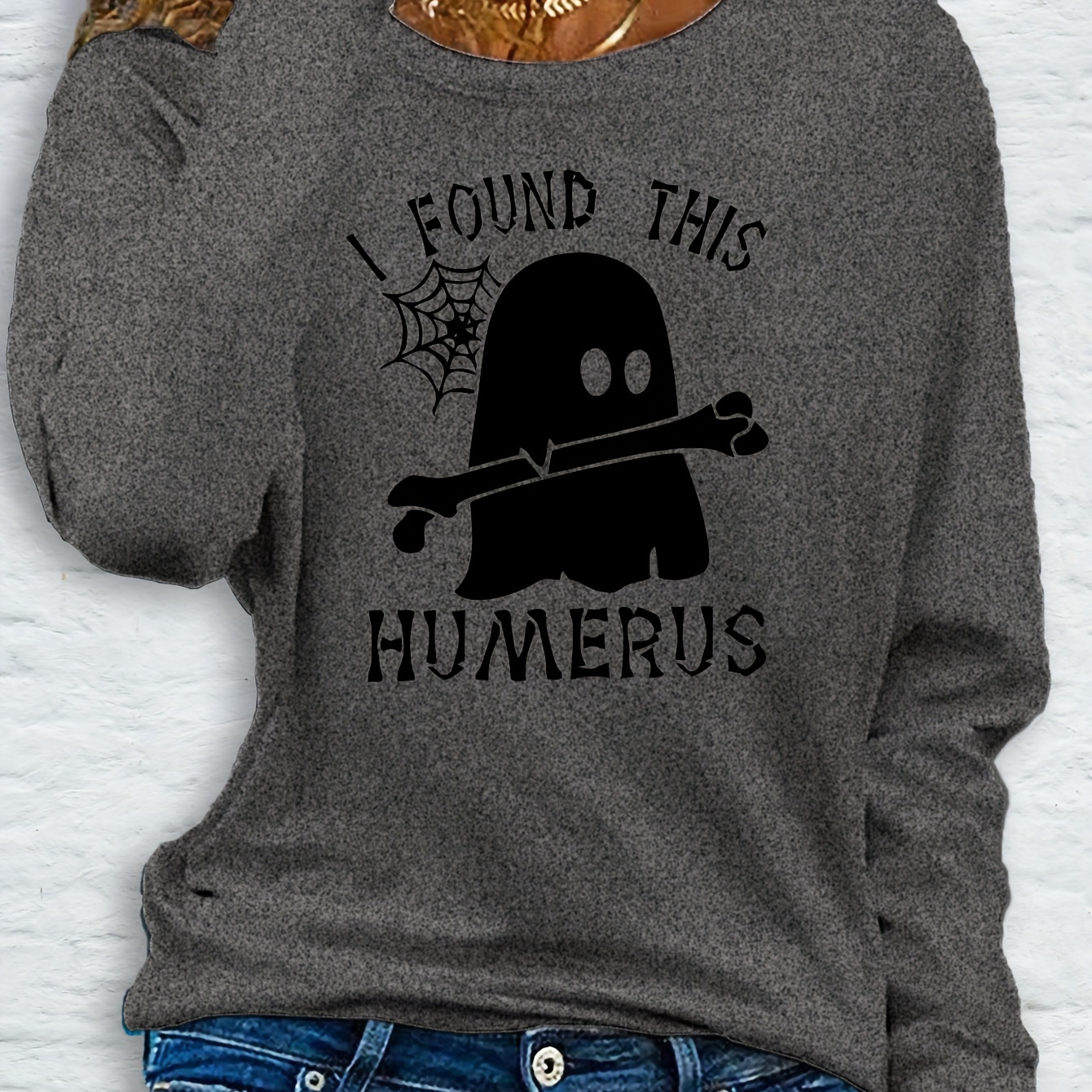 

Women's Long Sleeve T- - Polyester, , Round - For Fall