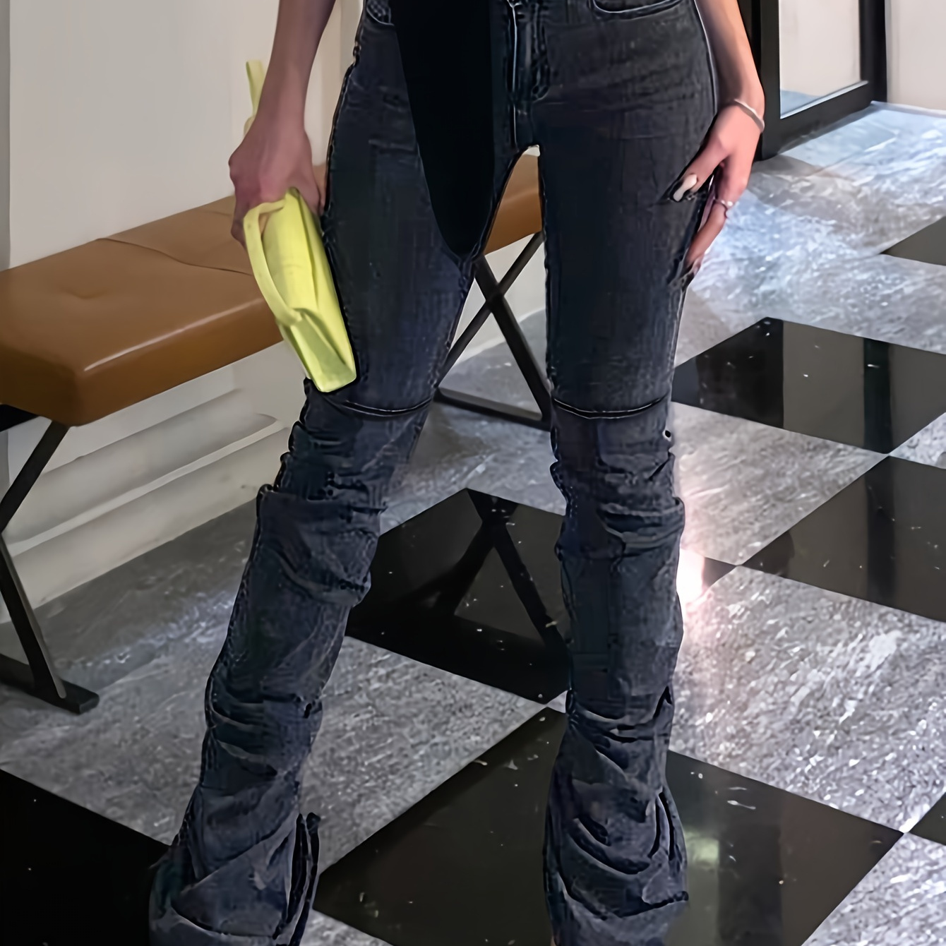 

Tall Fashion Jeans With Split Feet