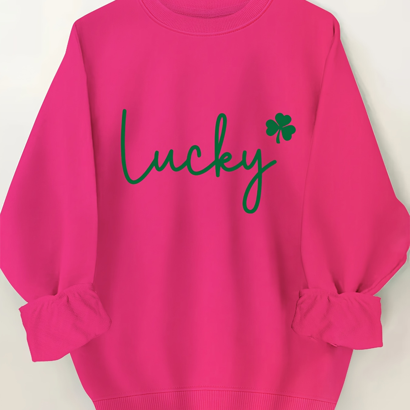 

Plus Size Letter Print Sweatshirt, Casual Long Sleeve Crew Neck Pullover Sweatshirt, Women's Plus Size clothing