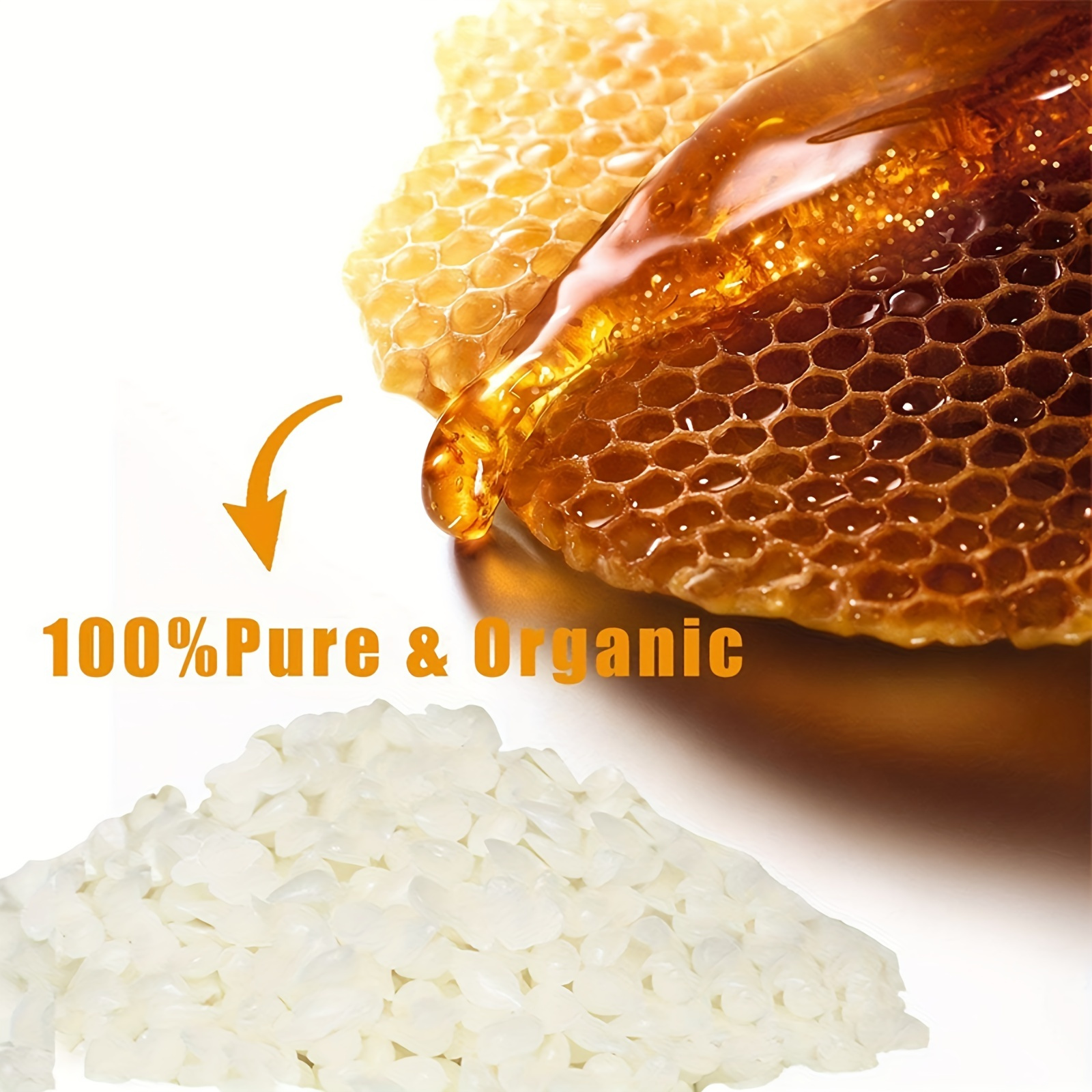 Pellets de cera de abeja natural 1LB/450g 100% pura - Temu