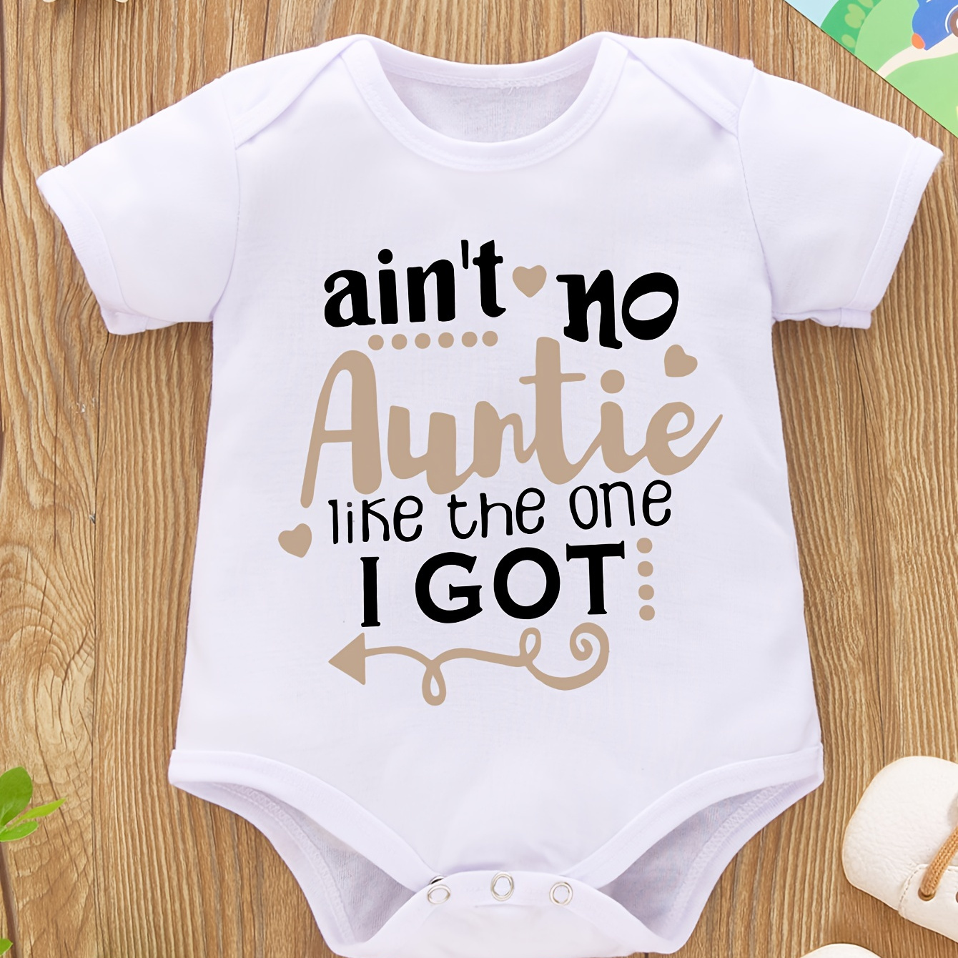 

Adorable Baby Romper - Humorous Letter Print Short Sleeve Onesie - Perfect Summer Outfit For Newborns & Toddlers