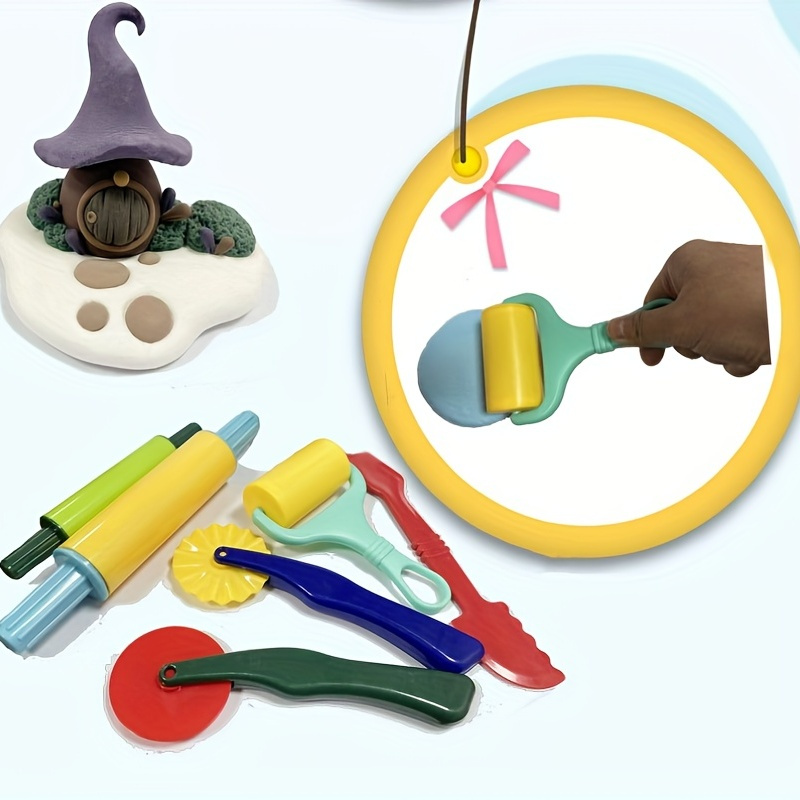 Play Dough Tools Kit With Dough Extruders Dough Scissors - Temu