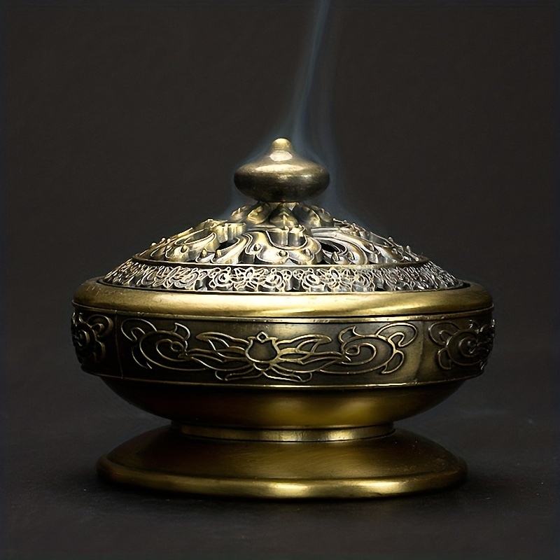 Extra small vintage brass incense burner – Serpentinepdx