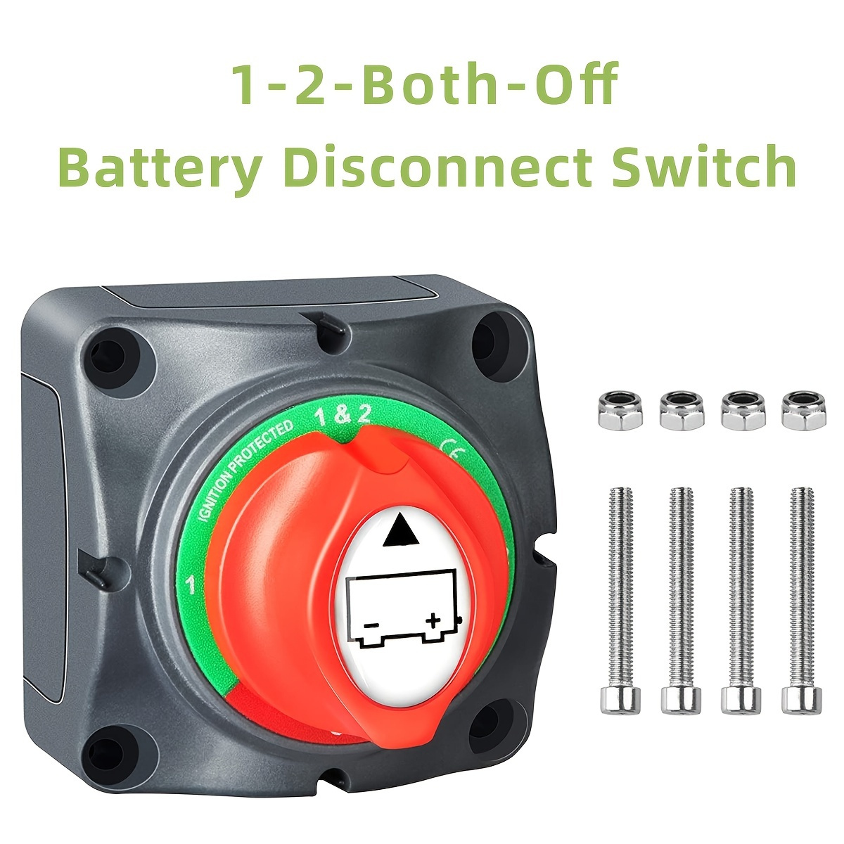  Interruptor de desconexión de batería de 1-2 apagados