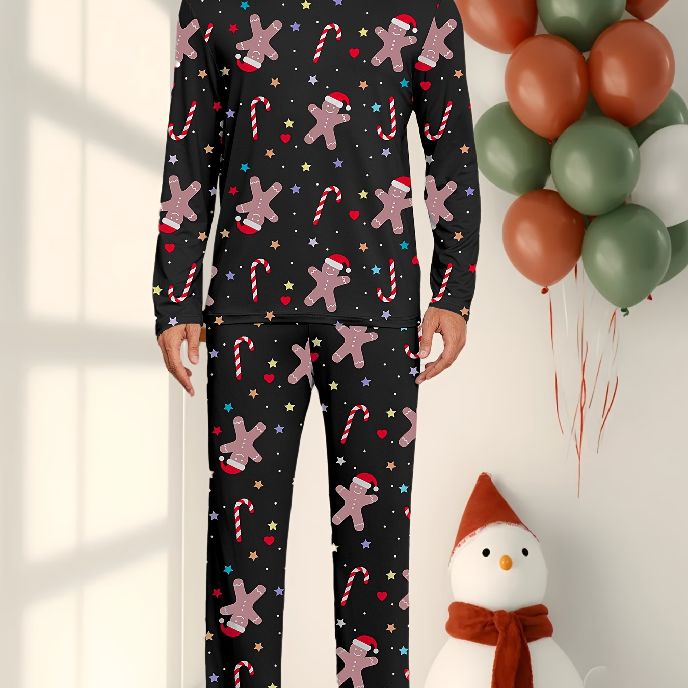 

Christmas Set - Long Sleeve & Pants , Polyester ,