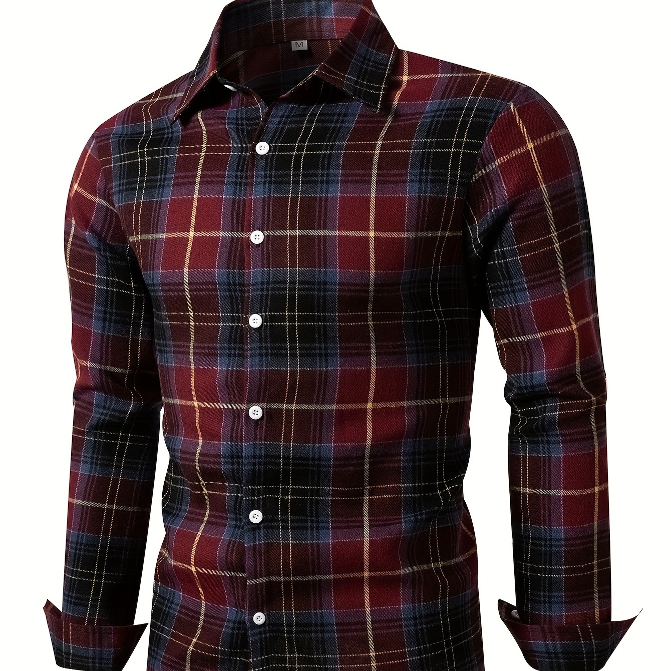 

Men's Long Sleeve Button Up Shirt, Casual Comfy Shirt For