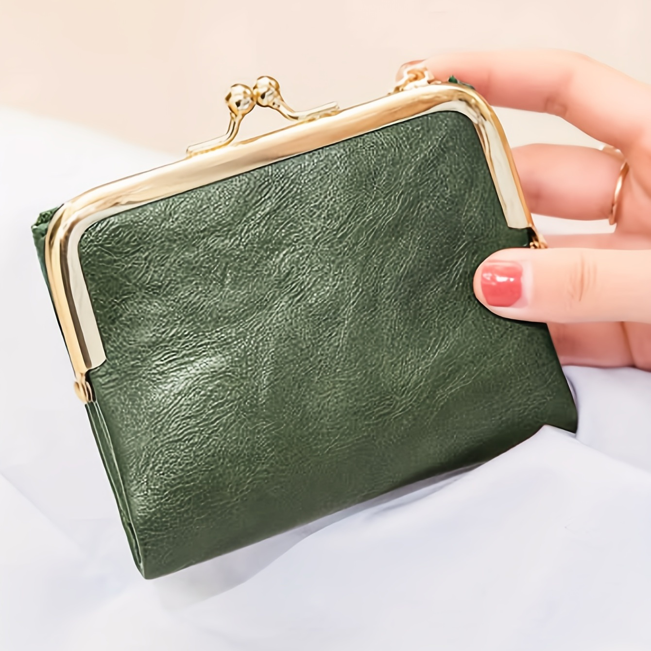 Wallet For Women Small Fancy Genuine Leather Luxury Envelope Card Holder  Short Purse Designer Wallet Multipurpose Zip Coin Bag - AliExpress