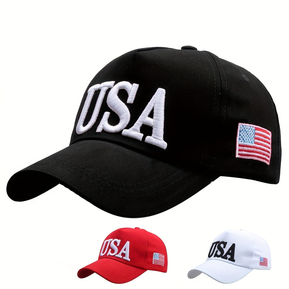 

Classic Letter Usa Embroidered Cotton Baseball Cap For Men Women Trucker Hat Hip-hop Cap