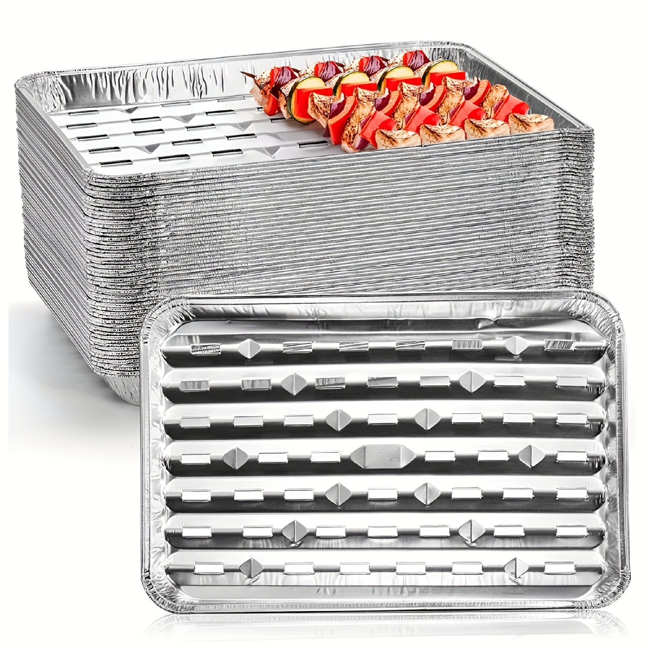 Small Disposable Aluminum Foil Broiler Pan