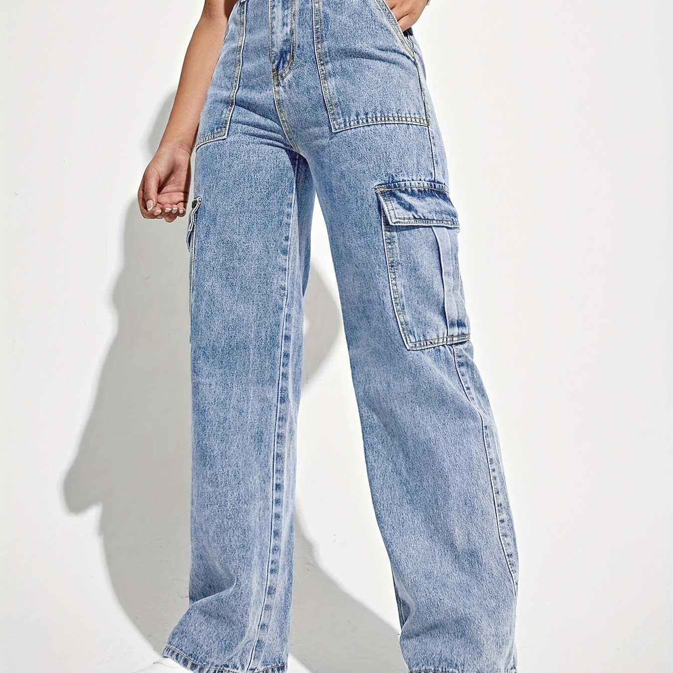 

Waist For Women, Straight Leg, -rise, Streetwear, , No , Long Length