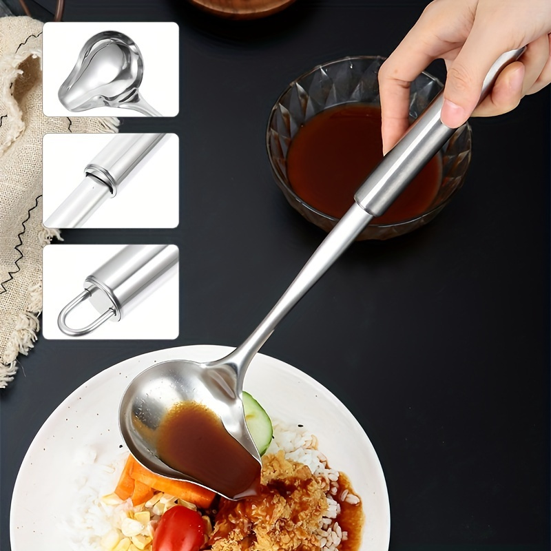 Stainless Steel Chocolate Cream Sauce Pencil Spoon For - Temu
