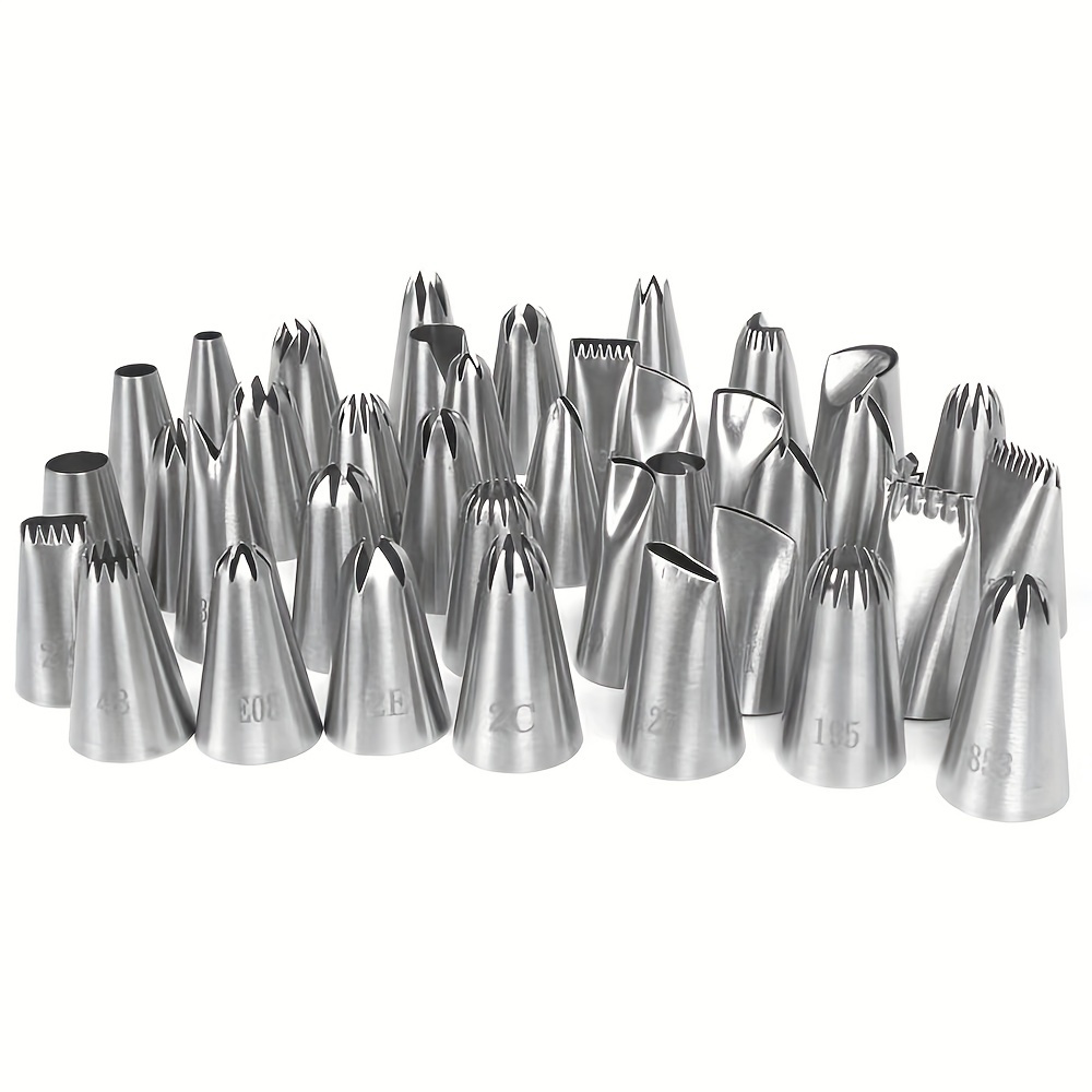 Stainless Steel Piping Nozzle Box Set Simple Piping Tip - Temu Canada