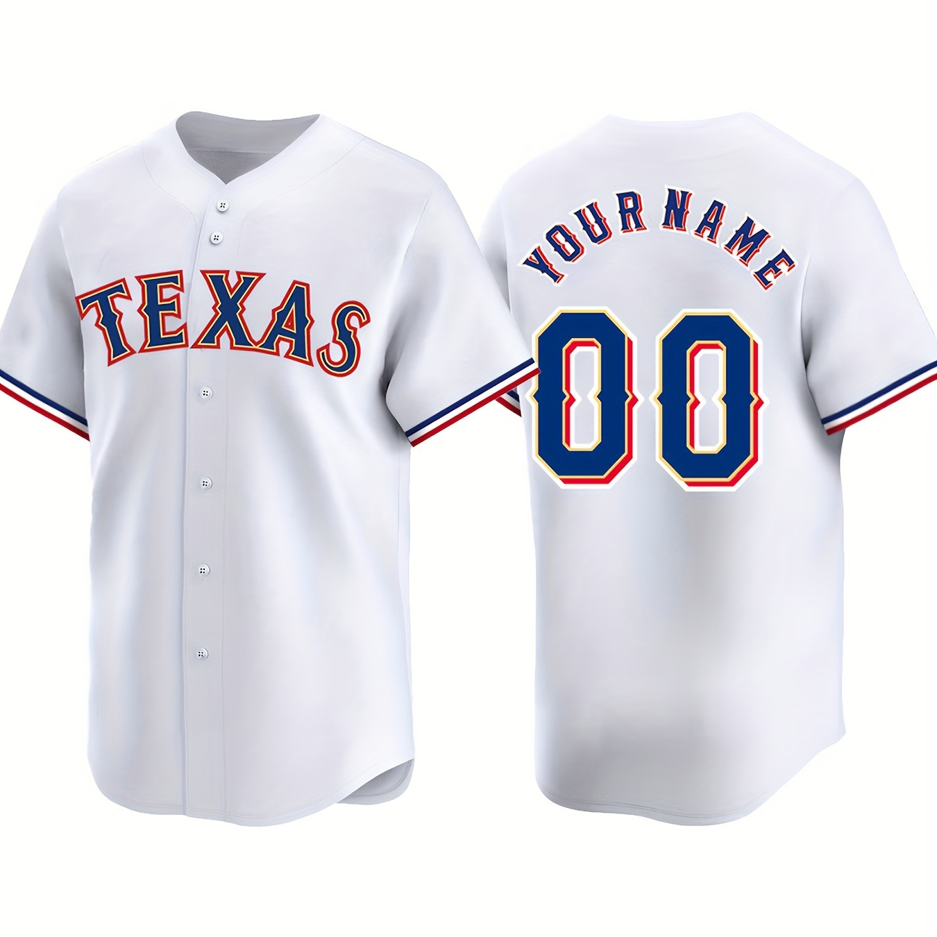 

Customizable Name And Number Men's Baseball Jersey Embroidered Outdoor Daily Leisure Sports Customization S-3xl