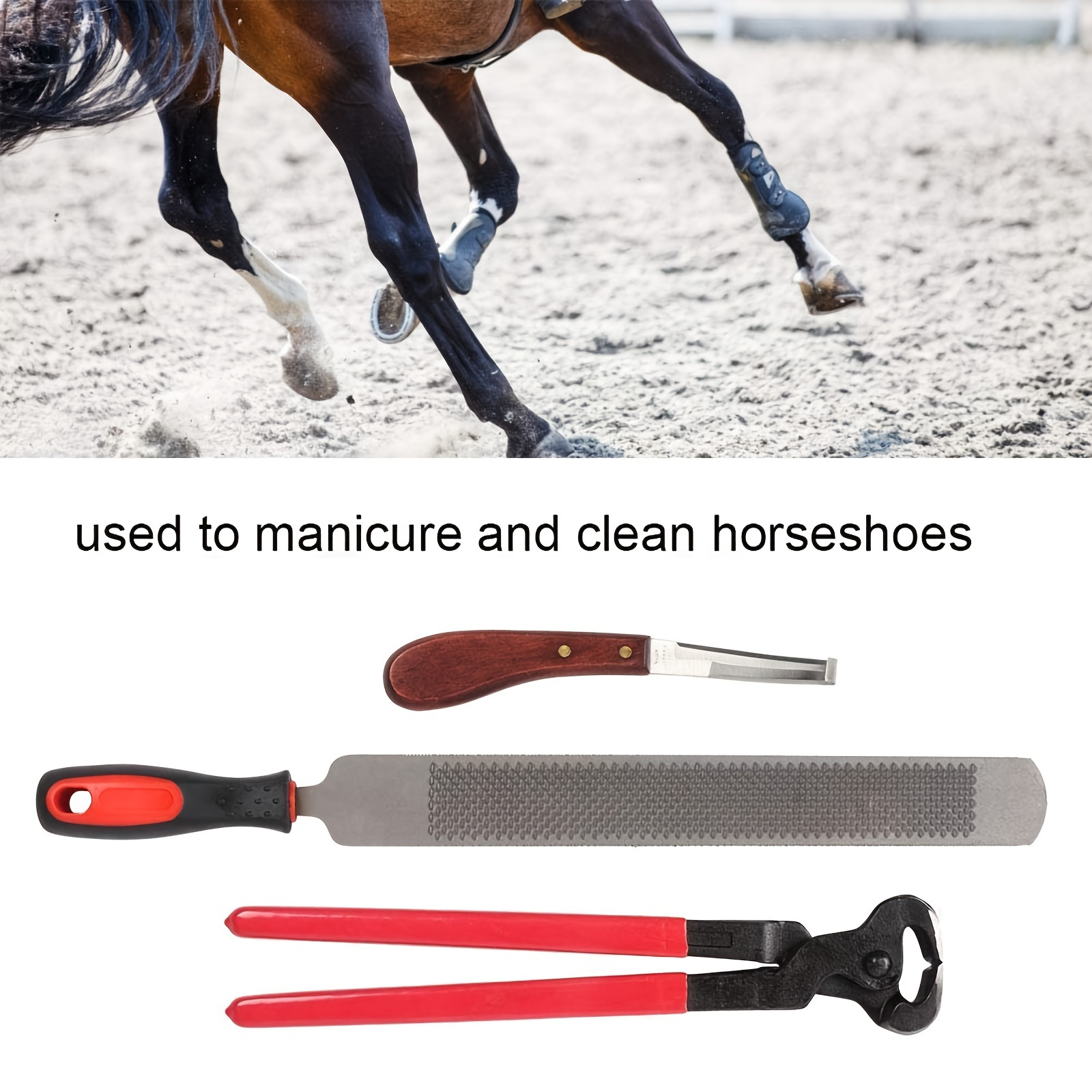 

Professional Horse Farrier Hoof Trimming Tool Kit - Perfect For Equine Care!