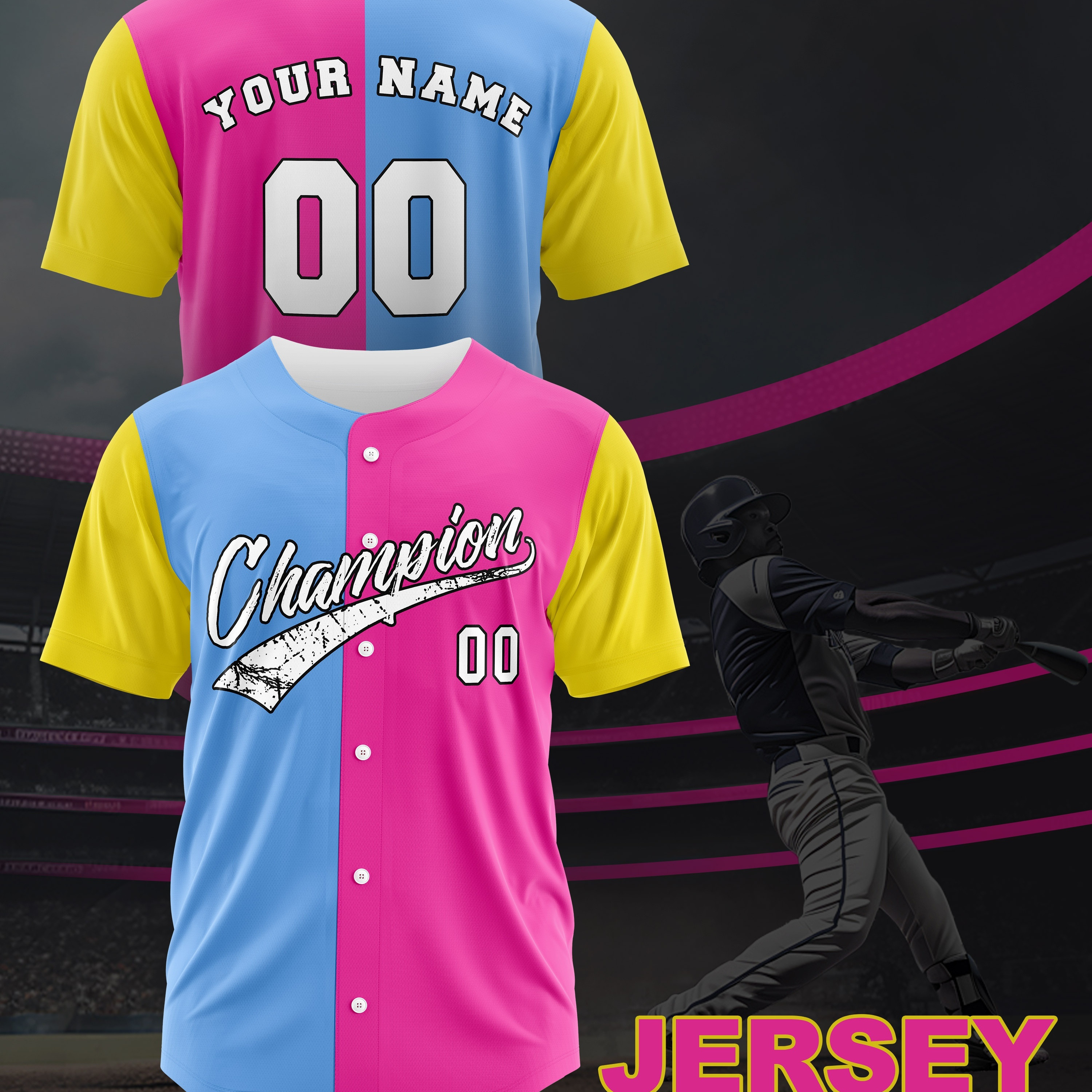 

Jersey - Personalized & , Fit, , For &