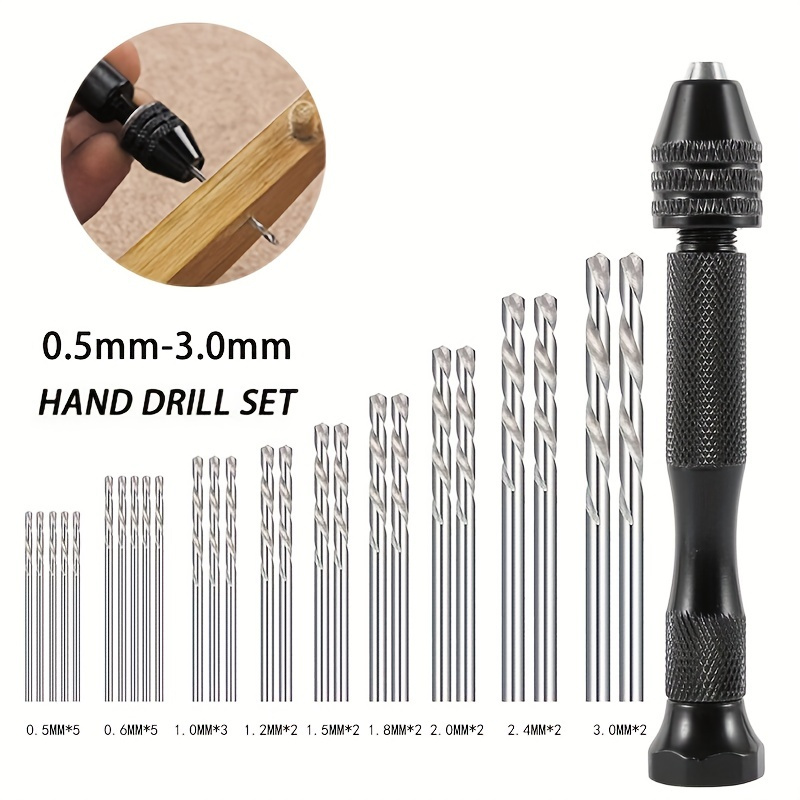 Professional Pin Vise Hand Drill Bits Manual Craft Drill for Sharp