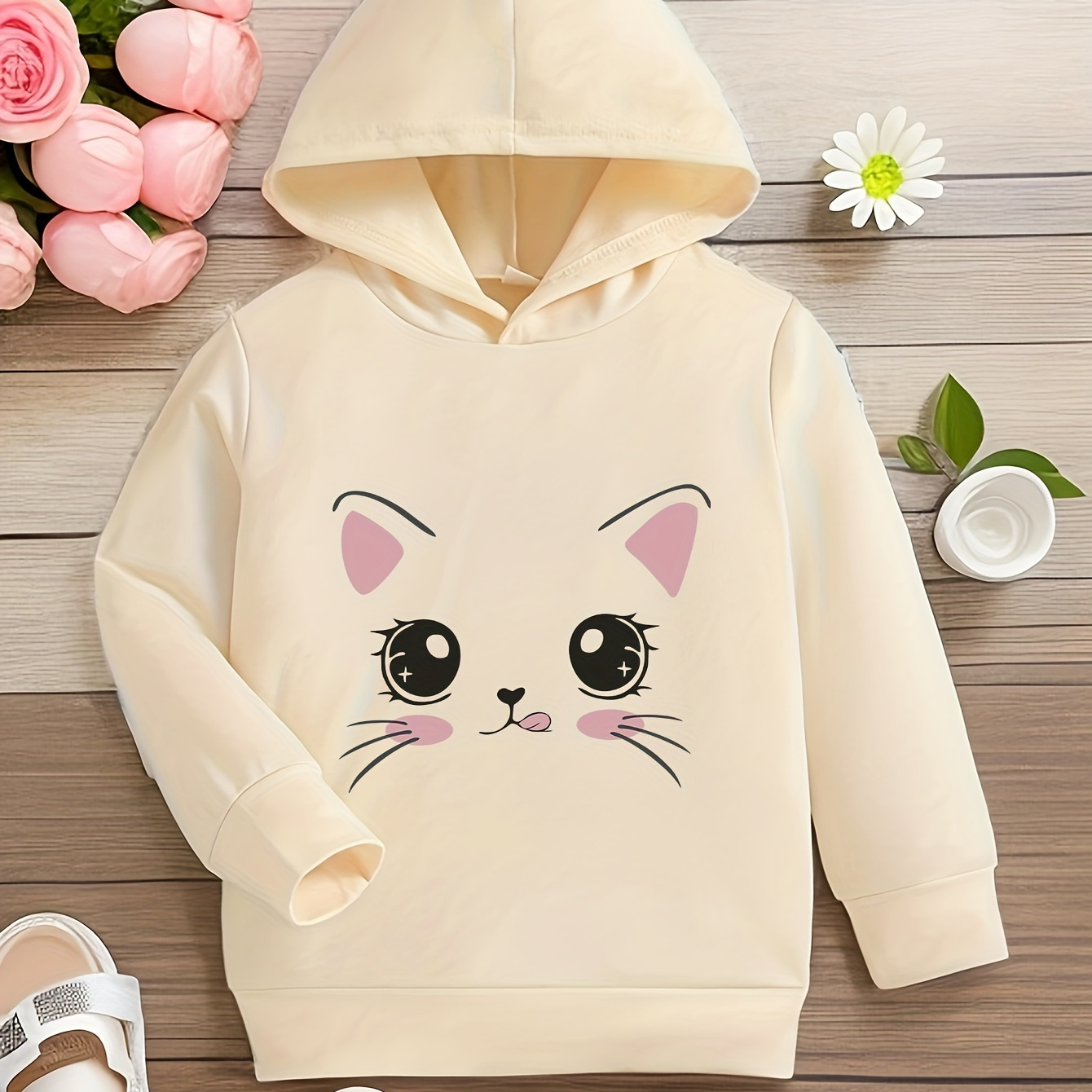 Cat hoodie for girls hotsell