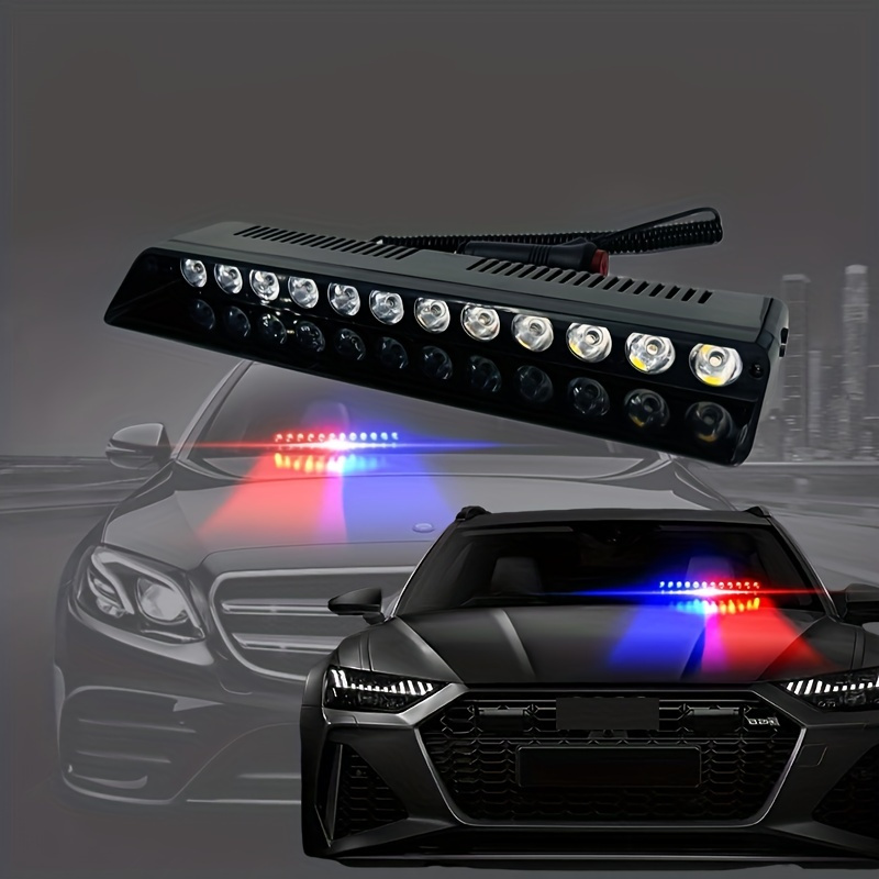 Luces de coche de policía. luces y luces intermitentes de los coches del  sheriff de seguridad, luz de sirena de emergencia e ilustración de  transporte seguro