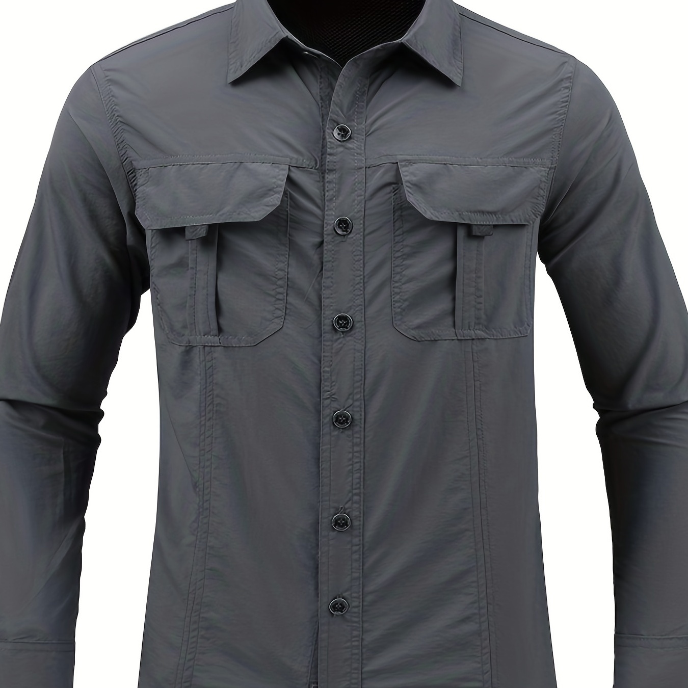 Men's Stylish Long Sleeve Button Up Shirts - Perfect for Spring/Summer Outdoor Activities!