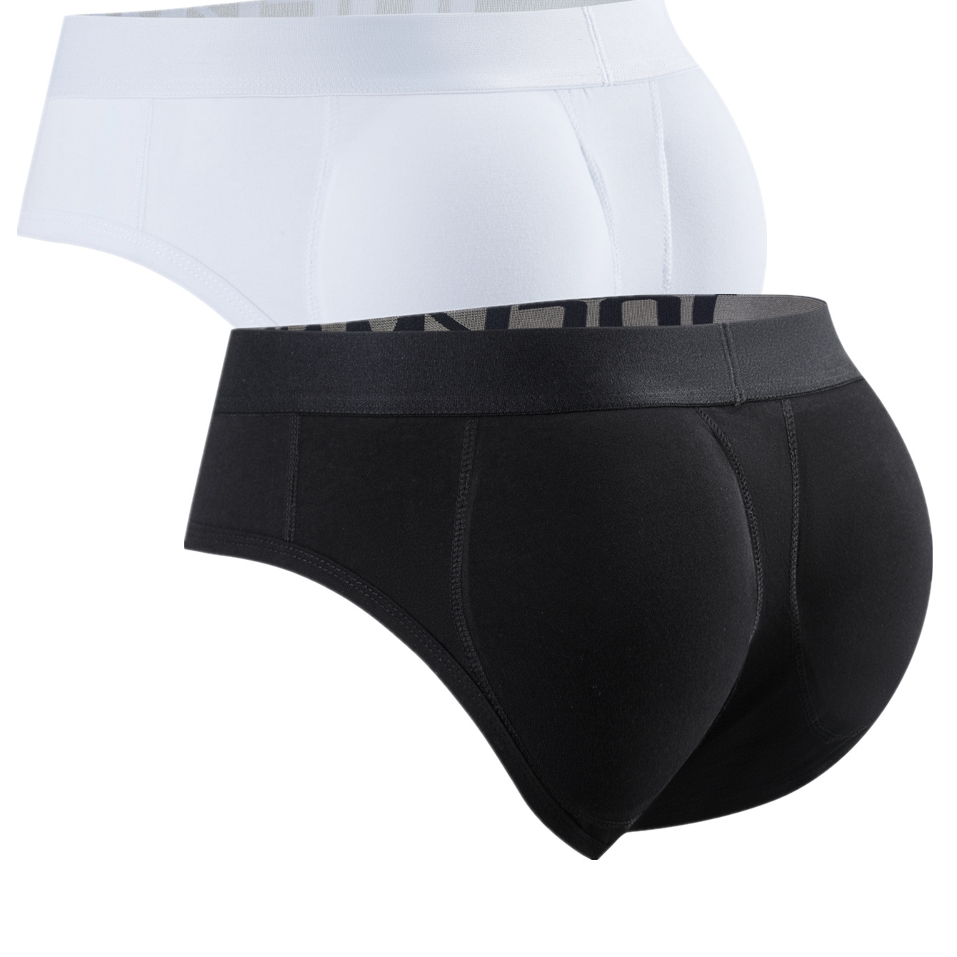 

Jockmail 2pcs Men's Underwear, Removable Hip Lift Pads Butt Enhancement Briefs, Cotton Breathable Comfy Briefs, Sexy Underpants