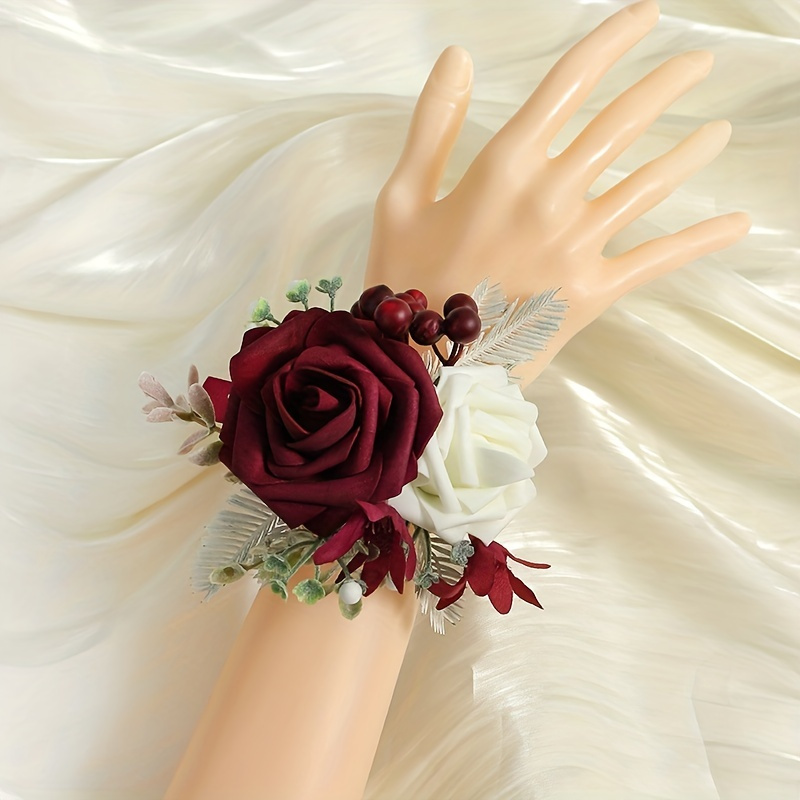 Rose Royal Wrist Corsages For Prom wrist Corsages - Temu