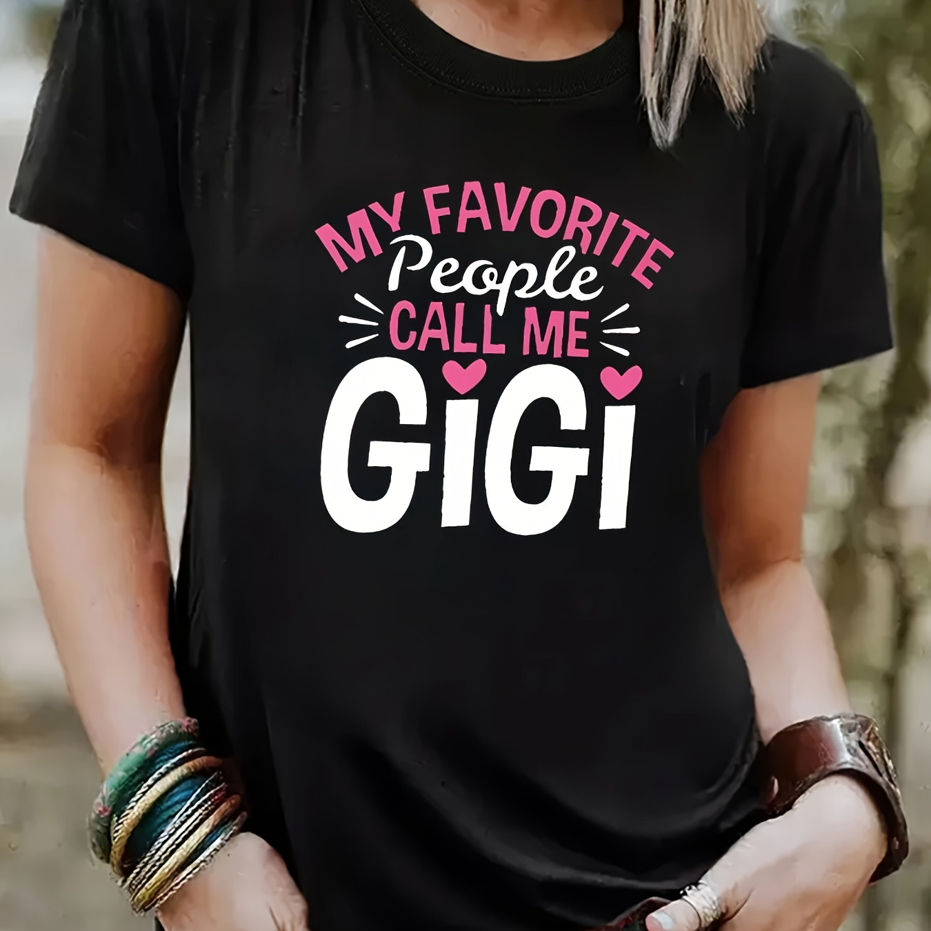 

Chic Women's Casual Sports Tee With Unique Print - Soft Polyester & Spandex , Machine Washable, Round Neck, , Fashion