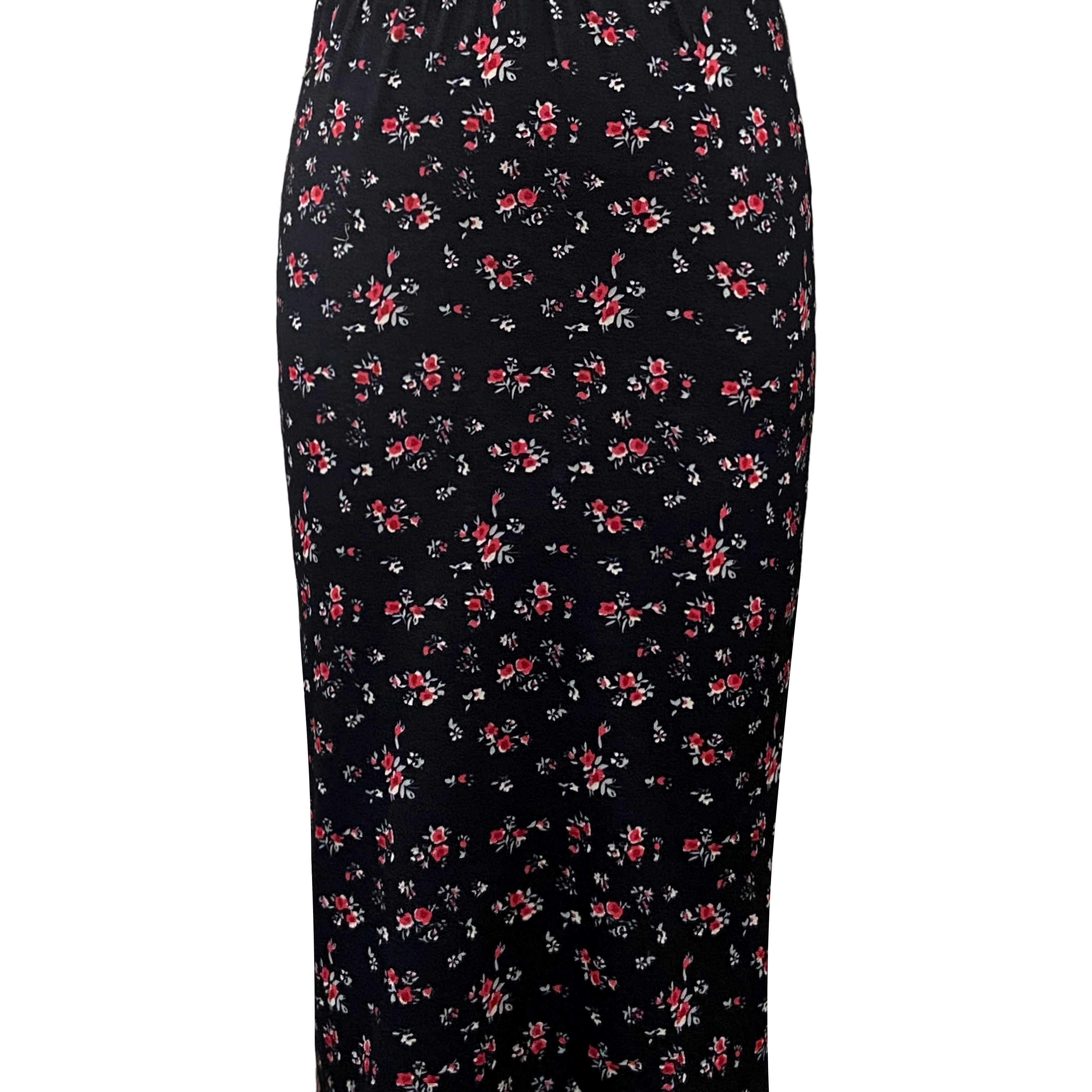 

Floral Print Split Bodycon Skirt, Casual High Waist Midi Skirt, Women's Clothing