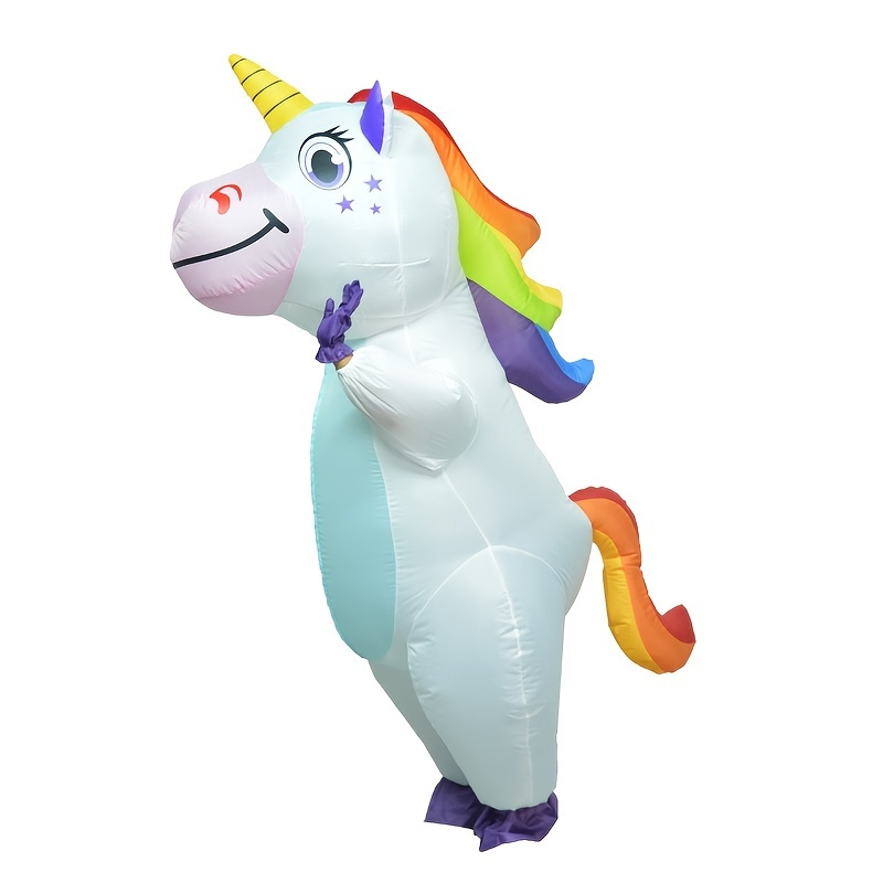 Inflatable Costume Unicorn Full Body Unicorn Air Blow Up Deluxe ...