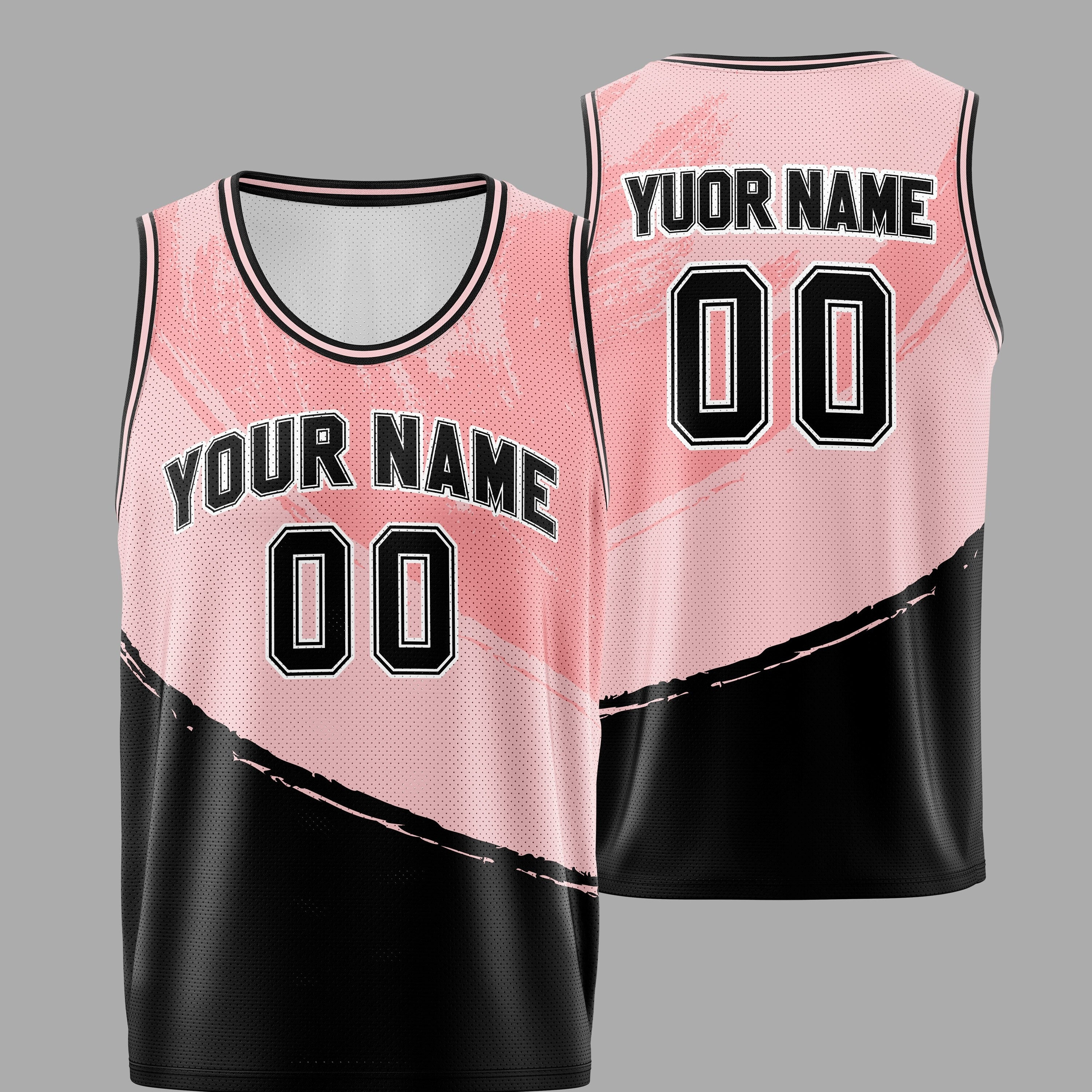 

Men's Customized Name And Number Basketball Sportswear, Comfortable Fit Breathable Tank Top, Personalized Training Competition Clothing