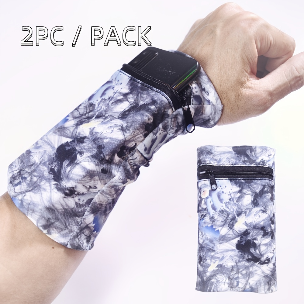 Pocket Wrist Wallet Wrist Cell Phone Holder, Ankle Wallet, Sweat Bands,  Armband, Hidden Pouch, Wristlet Wallet for Travel, Running Pouch for Your