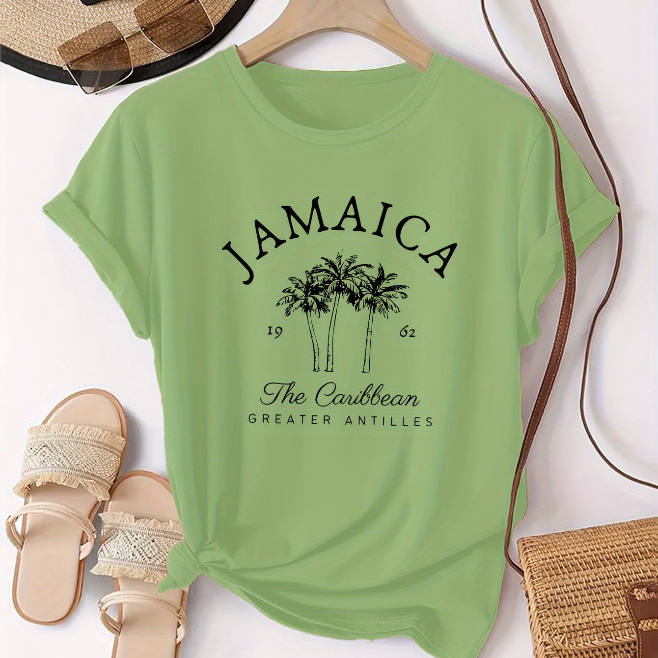 

Jamaica- T- For Women - , Sleeve Top, Stretchy Polyester , - For & Summer