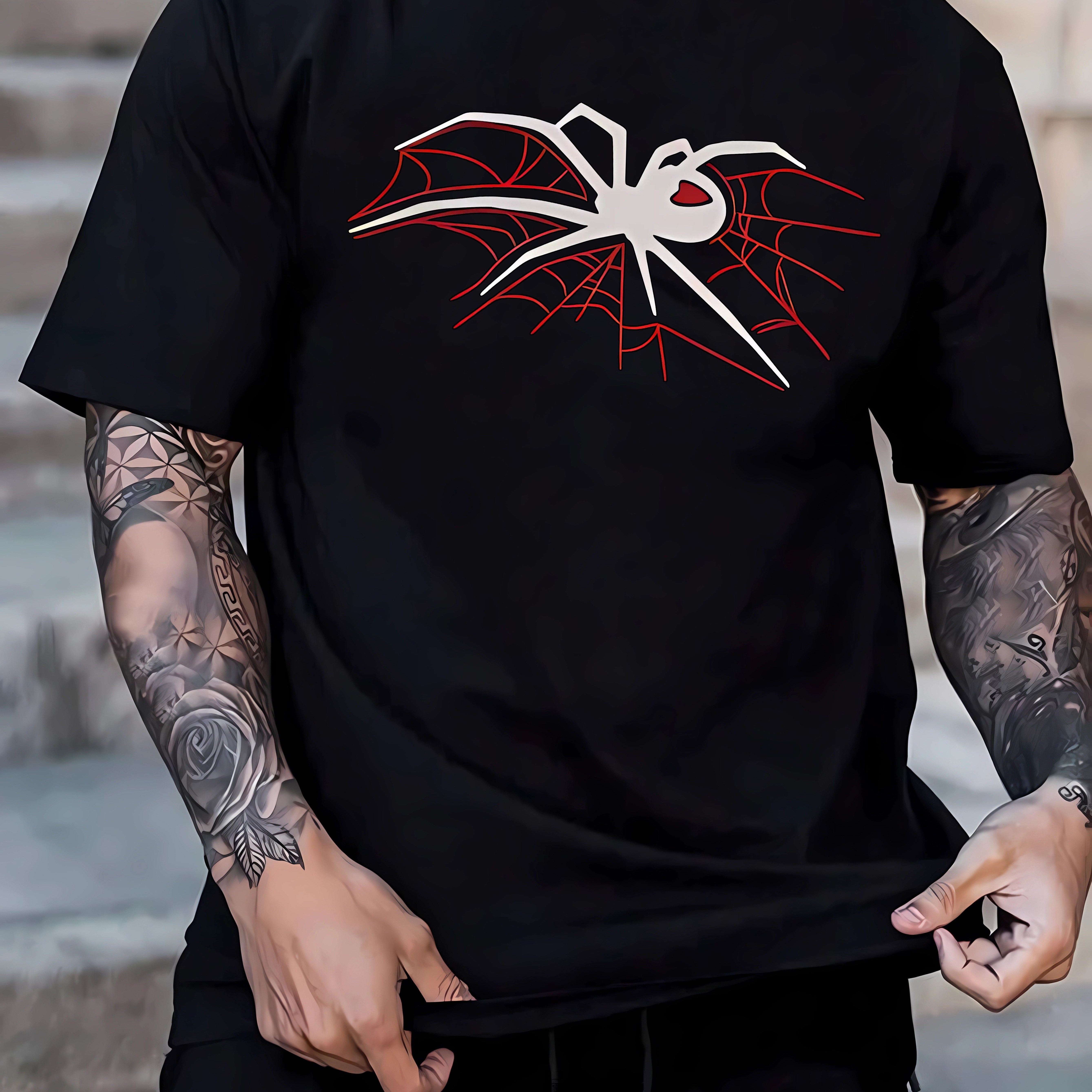 spider web t shirt