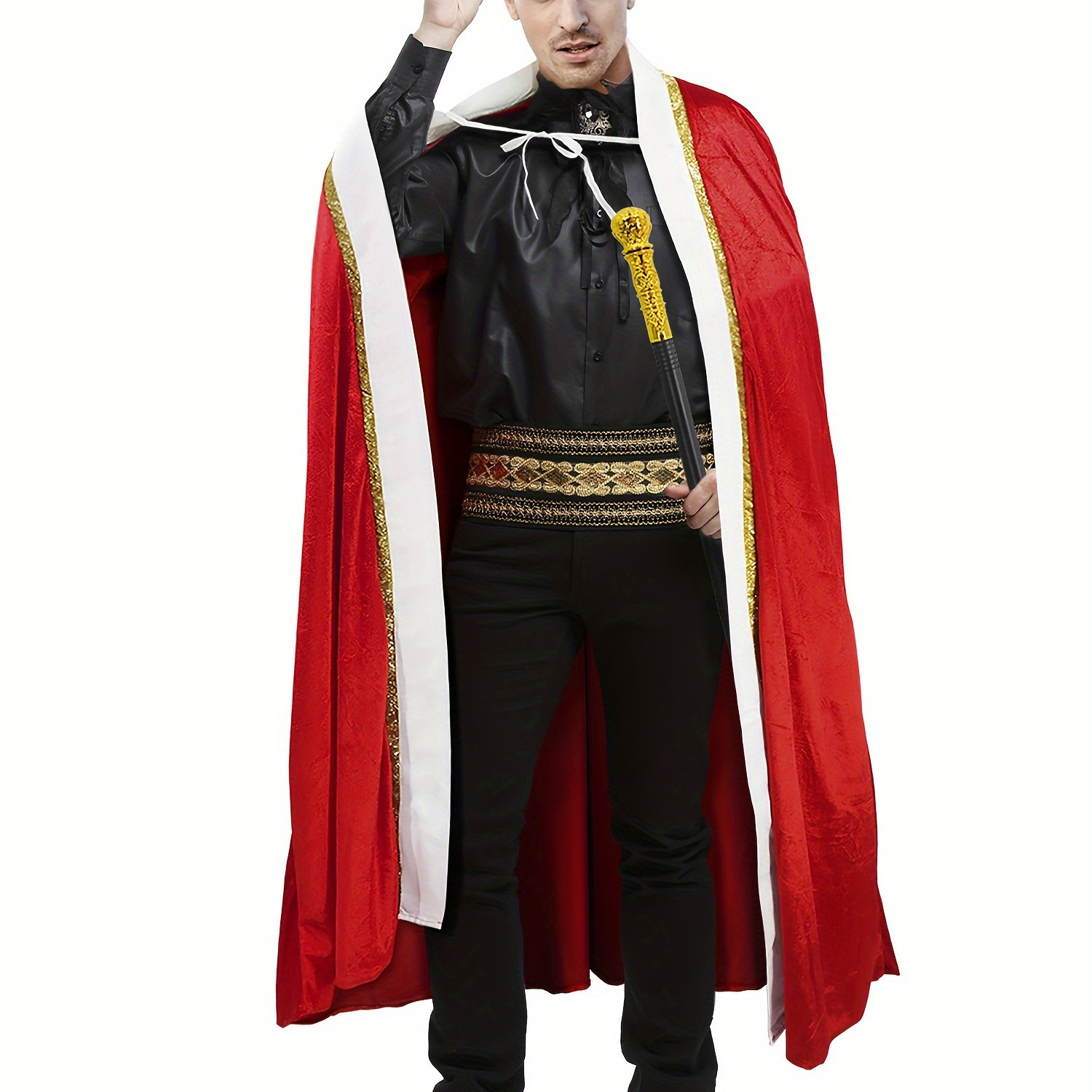 

King Costume For Men And Women, Queen Costume, Adult King Cape Robe Farquaad Costume Halloween Costume Medieval