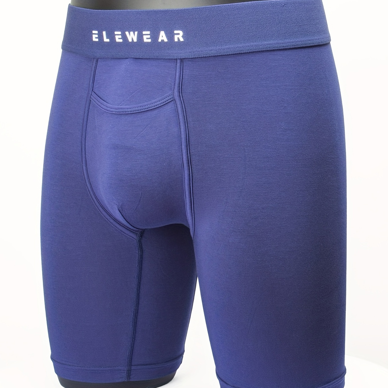 

Men's Modal Plain Color Open Top Long Leg Boxer Briefs Underwear