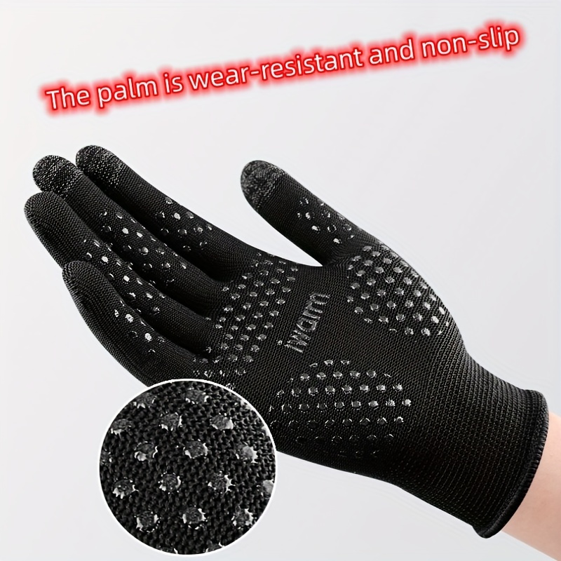 Men's Spandex Sun Protection Gloves Short Thin Spring Summer - Temu