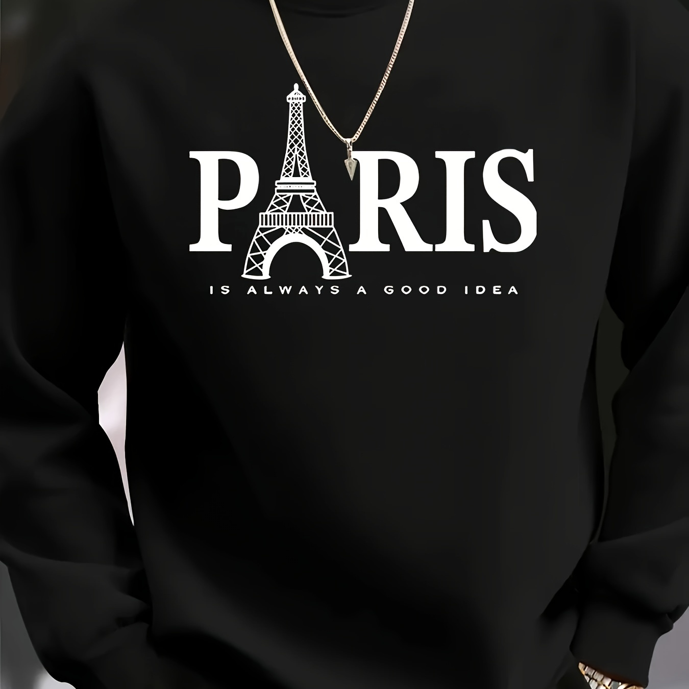 

Trendy Men's Long Sleeve Round Neck Sweater Autumn And Winter Clothes