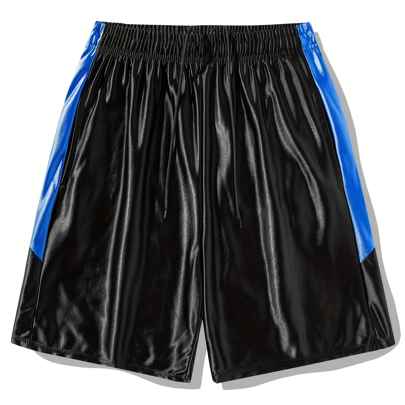 

Men's Casual Stretch Color Block Active Shorts For Basketball Fitness Training