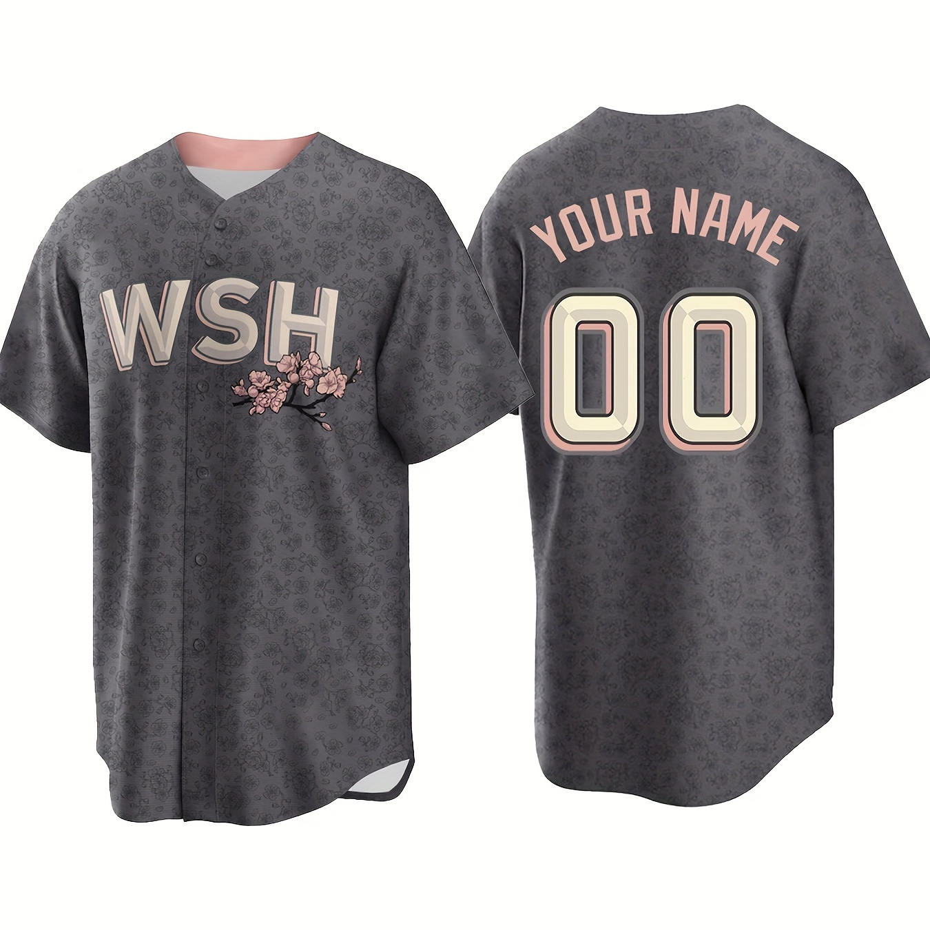 

Customizable Name And Number Design Men's Baseball Jersey Embroidered Outdoor Daily Leisure Sports Customization S-3xl
